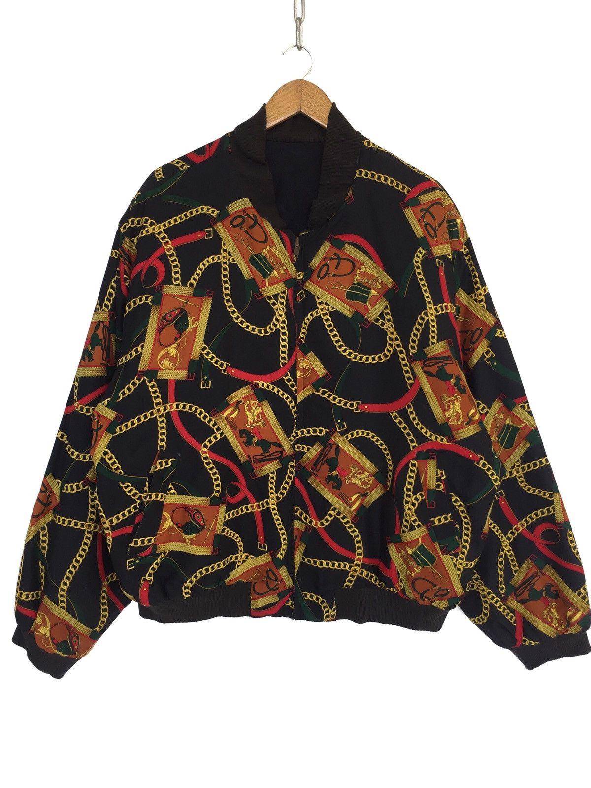 Yasuyuki Ishii Chain Overprint Silk Baroque Jacket Chanel Gucci Size US XL / EU 56 / 4 - 2 Thumbnail