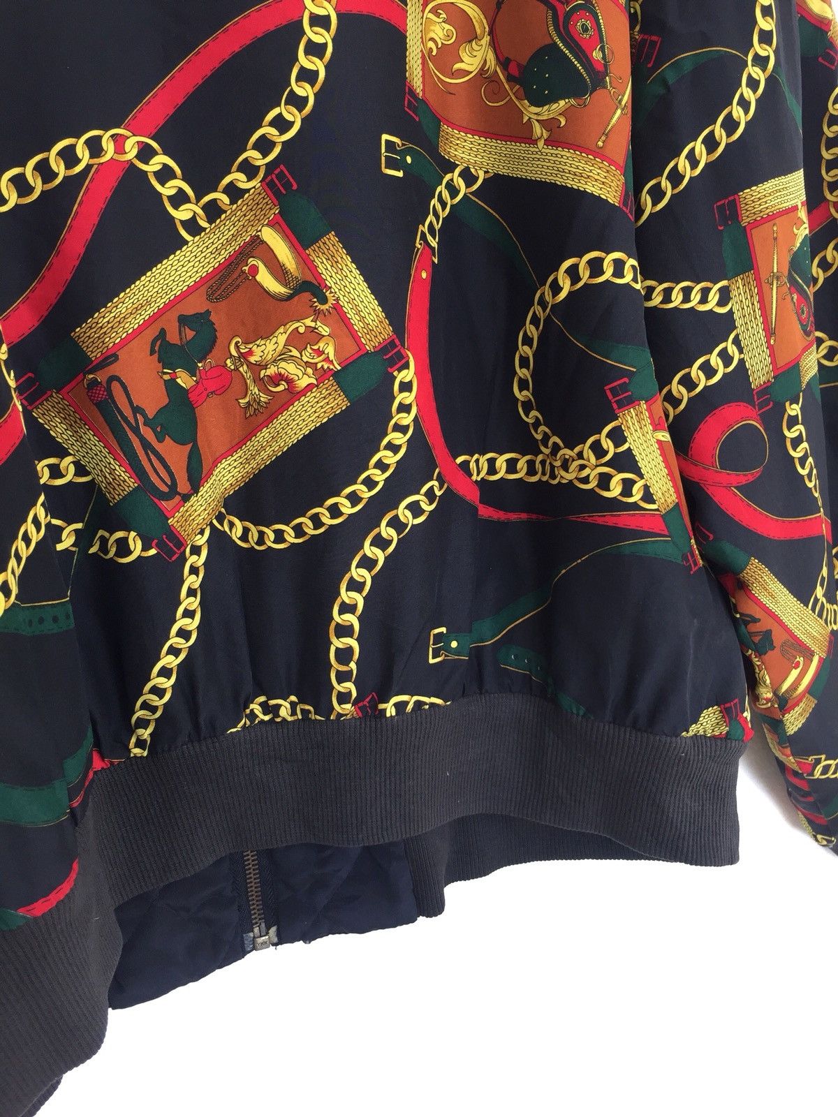 Yasuyuki Ishii Chain Overprint Silk Baroque Jacket Chanel Gucci Size US XL / EU 56 / 4 - 6 Thumbnail