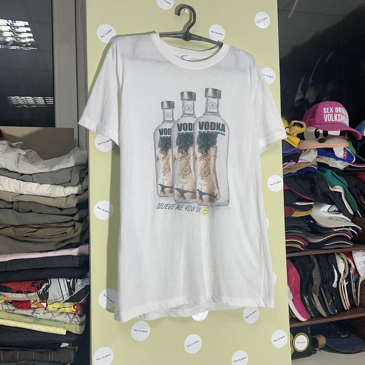 Vintage Vintage Y2K Sun Faded Graphic Tee Vodka Promo Streetwear L Size US L / EU 52-54 / 3 - 3 Thumbnail