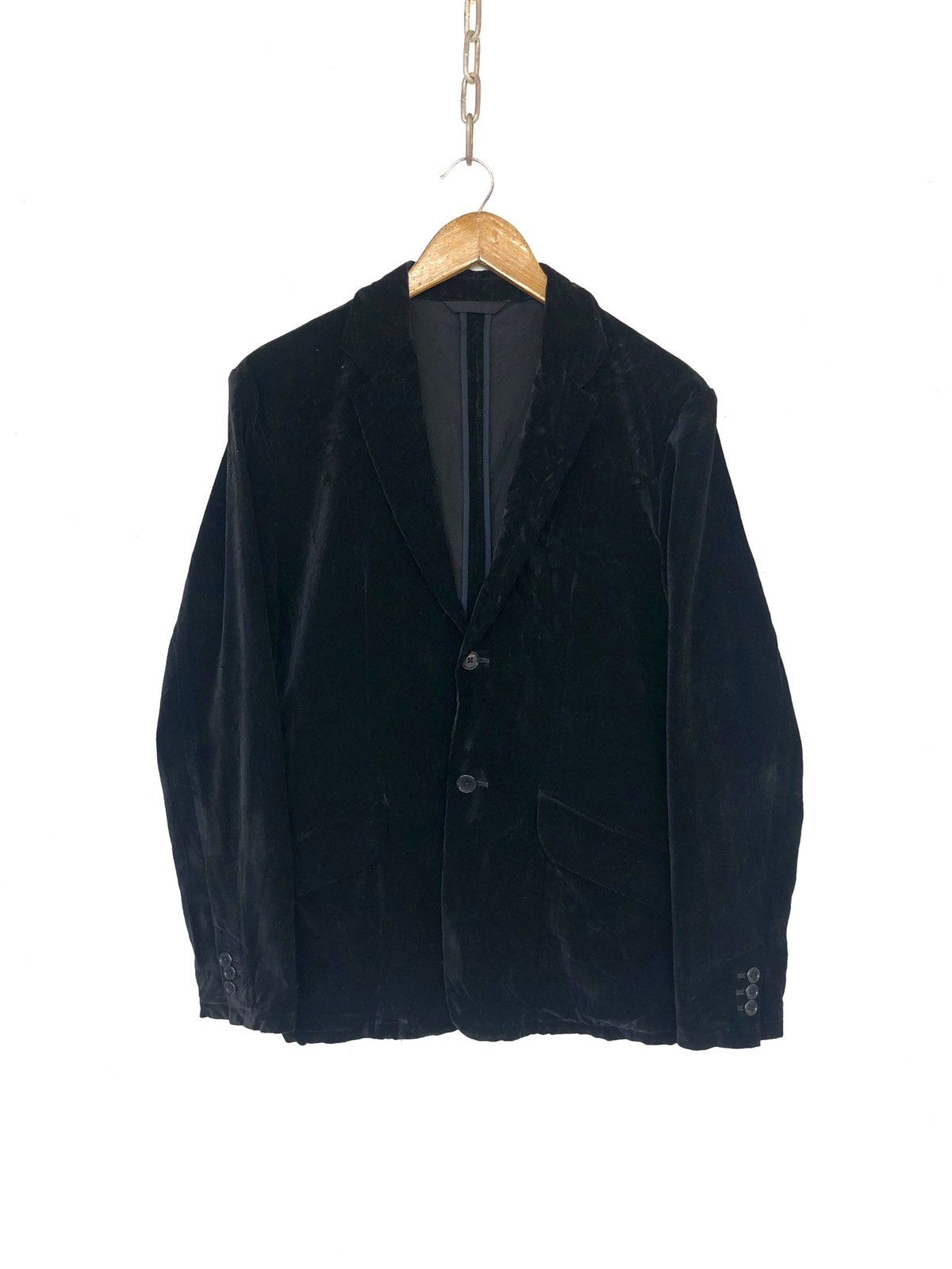 Beams Plus Vintage 90s Beams 🇯🇵 Velvet 2 Button Blazer/Jacket Size US S / EU 44-46 / 1 - 3 Thumbnail