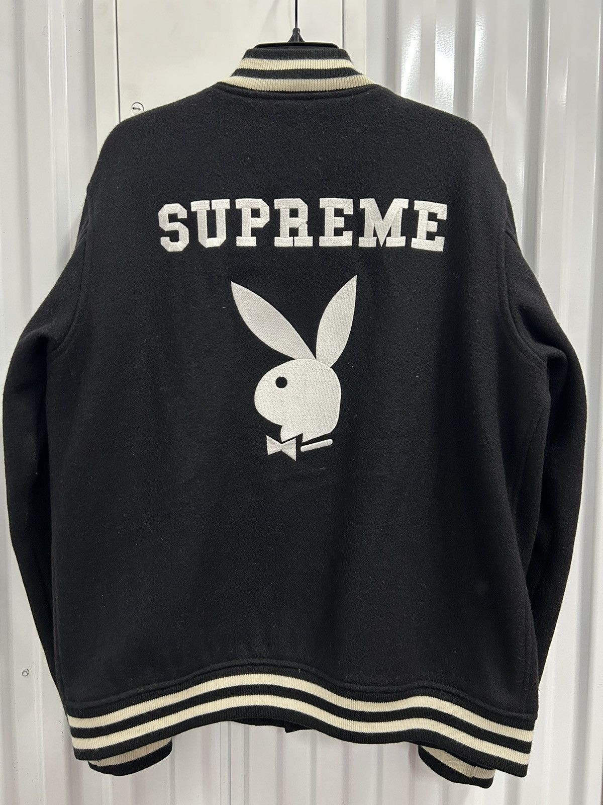 Supreme × Playboy Varsity Jacket 美品 Supreme®/Playboy© Wool Varsity Jacket – Supreme