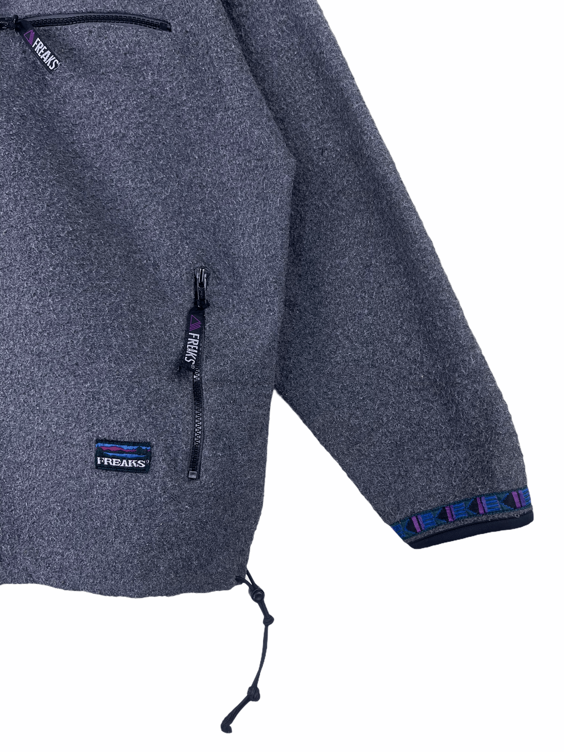 Japanese Brand × Vintage Vintage Freaks Fleece Half Zip Size US L / EU 52-54 / 3 - 4 Thumbnail