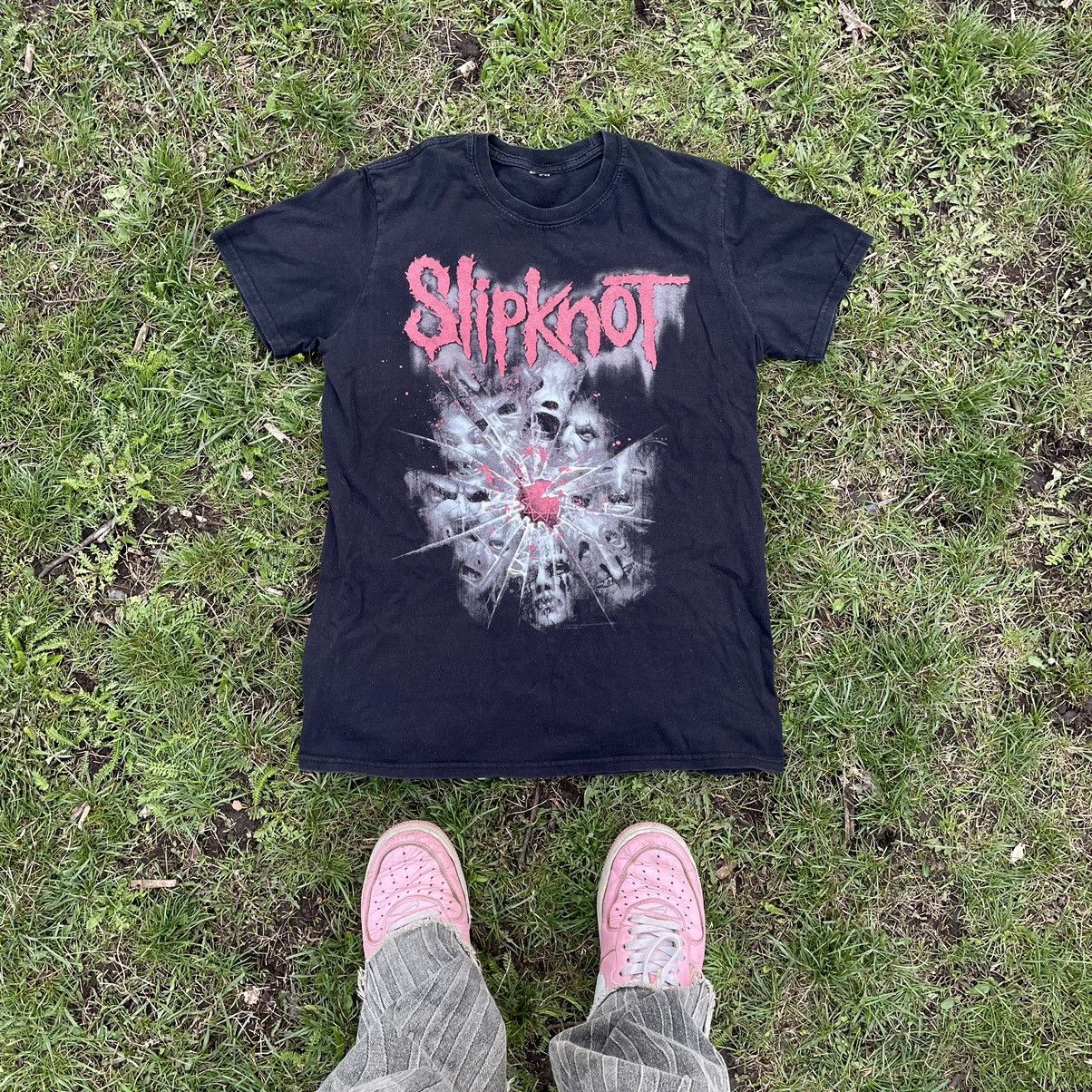 Vintage Vintage Y2K Slipknot Band Tee Sun Faded Grunge Black Baggy M Size US M / EU 48-50 / 2 - 1 Thumbnail