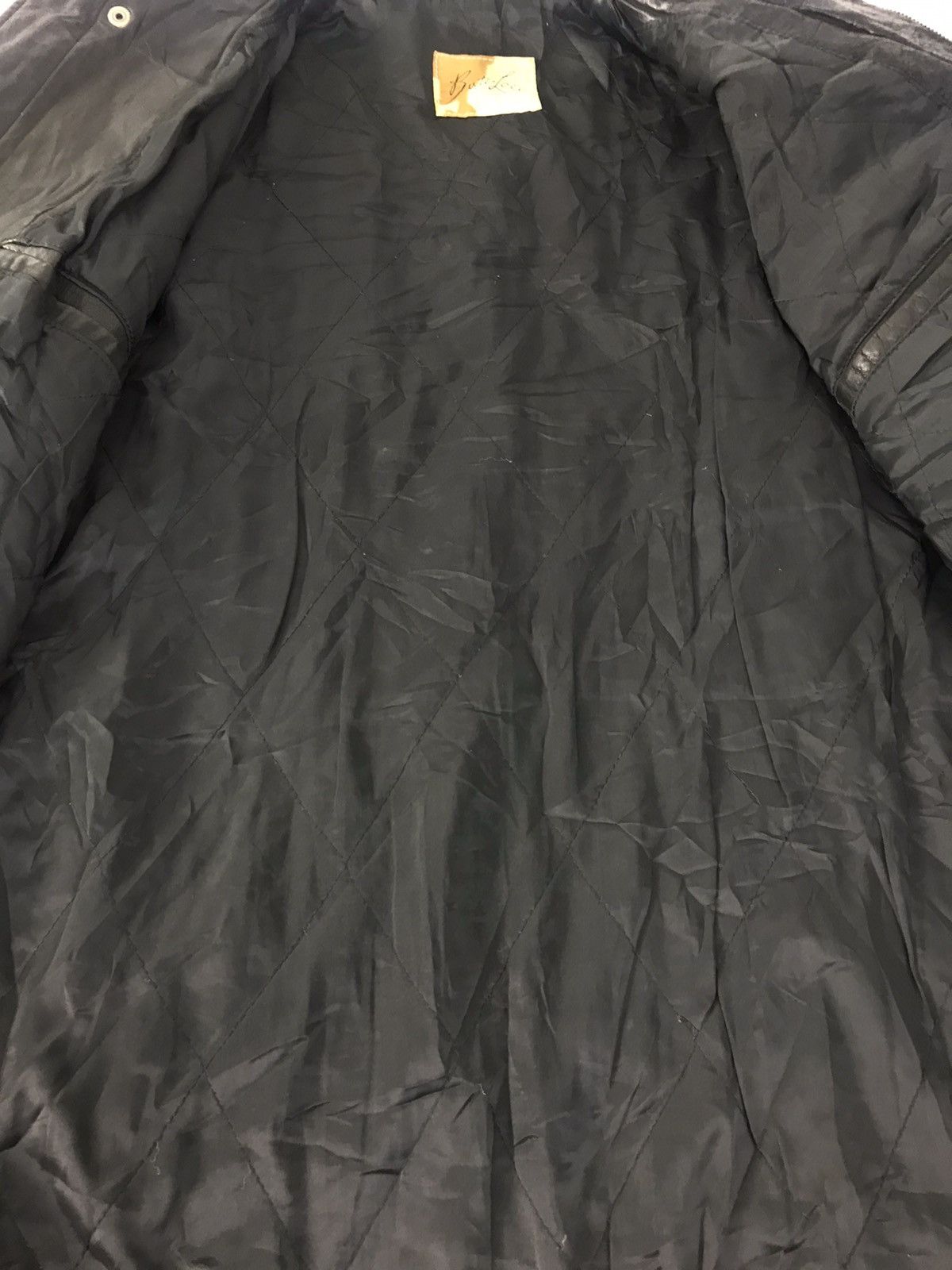 Vintage Japanese Brand Bato Loco Bomber Leather Jacket Quilt Inner Size US L / EU 52-54 / 3 - 6 Thumbnail