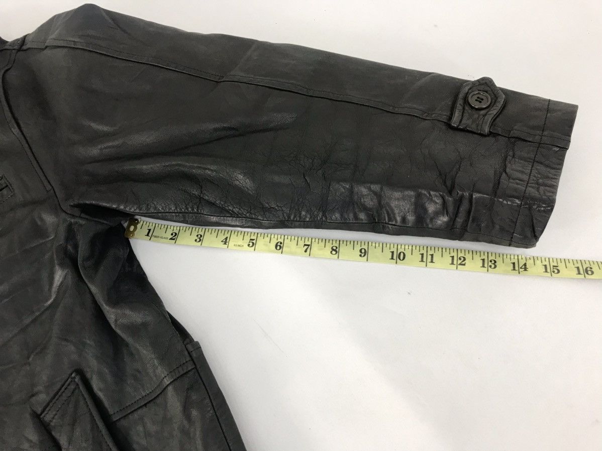 Vintage Japanese Brand Bato Loco Bomber Leather Jacket Quilt Inner Size US L / EU 52-54 / 3 - 14 Thumbnail