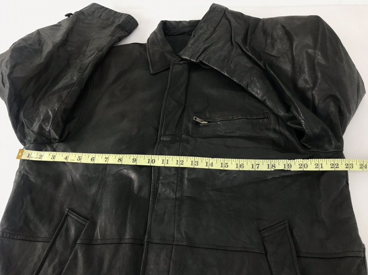 Vintage Japanese Brand Bato Loco Bomber Leather Jacket Quilt Inner Size US L / EU 52-54 / 3 - 12 Thumbnail