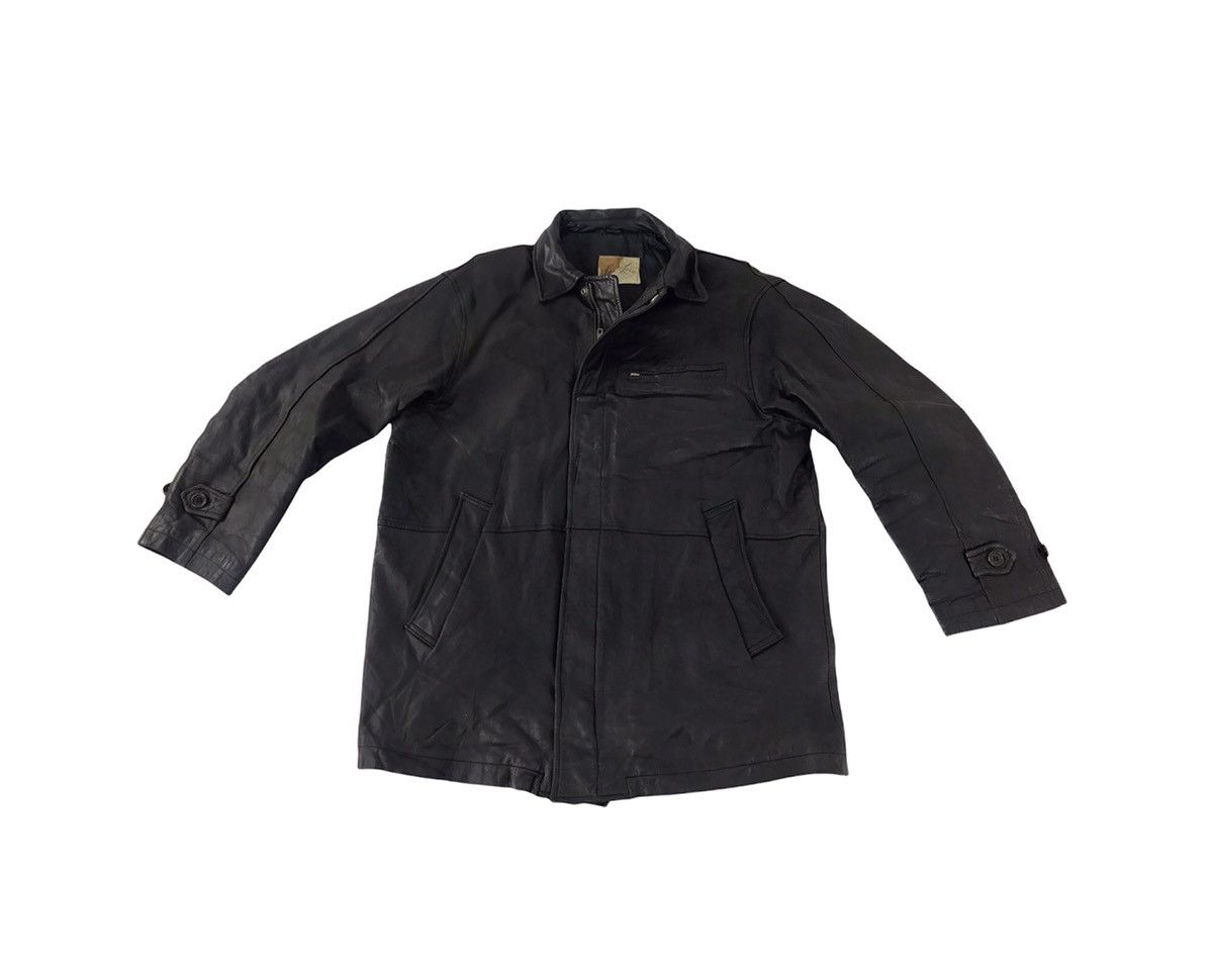 Vintage Japanese Brand Bato Loco Bomber Leather Jacket Quilt Inner Size US L / EU 52-54 / 3 - 1 Thumbnail