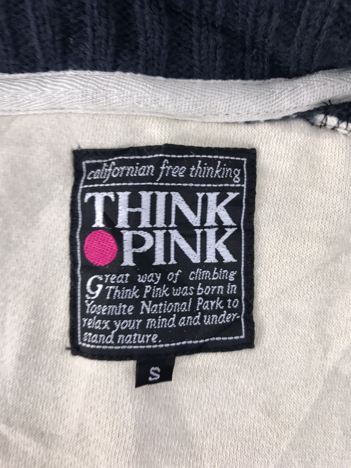 Japanese Brand × Vintage Think Pink Zipper Hoodies Inspired Fashion Designer Size US M / EU 48-50 / 2 - 6 Thumbnail