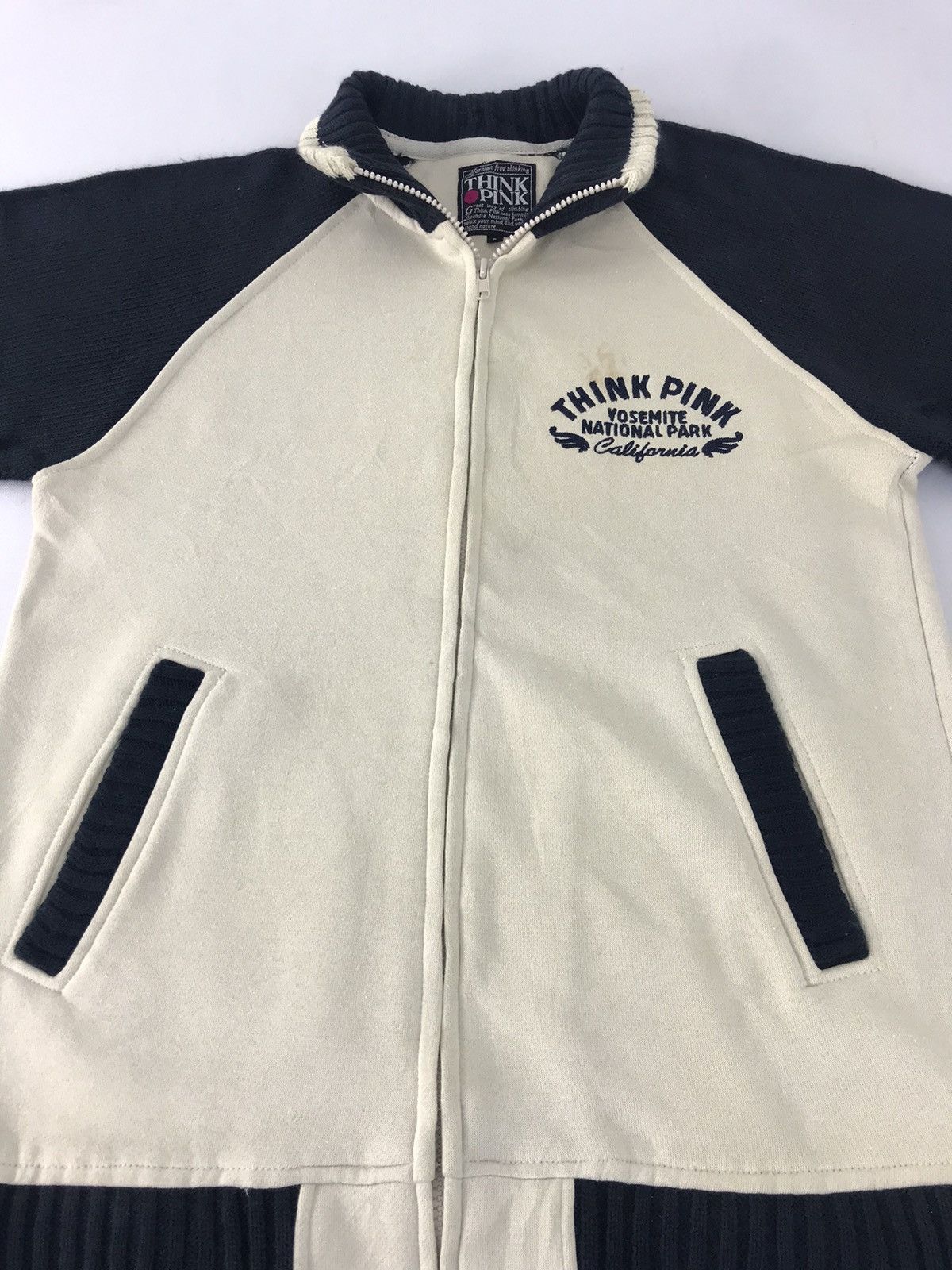 Japanese Brand × Vintage Think Pink Zipper Hoodies Inspired Fashion Designer Size US M / EU 48-50 / 2 - 4 Thumbnail