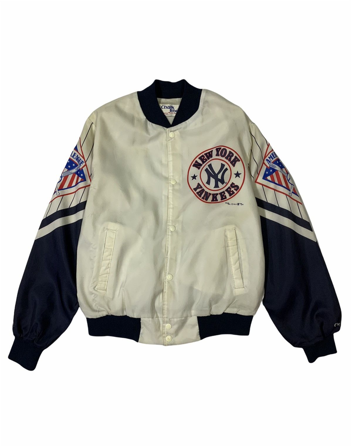 Chalk Line × MLB × New York Yankees 🔥RARE FANIMATION NY YANKEES CHALK LINE BOMBERS JACKET Size US M / EU 48-50 / 2 - 4 Thumbnail