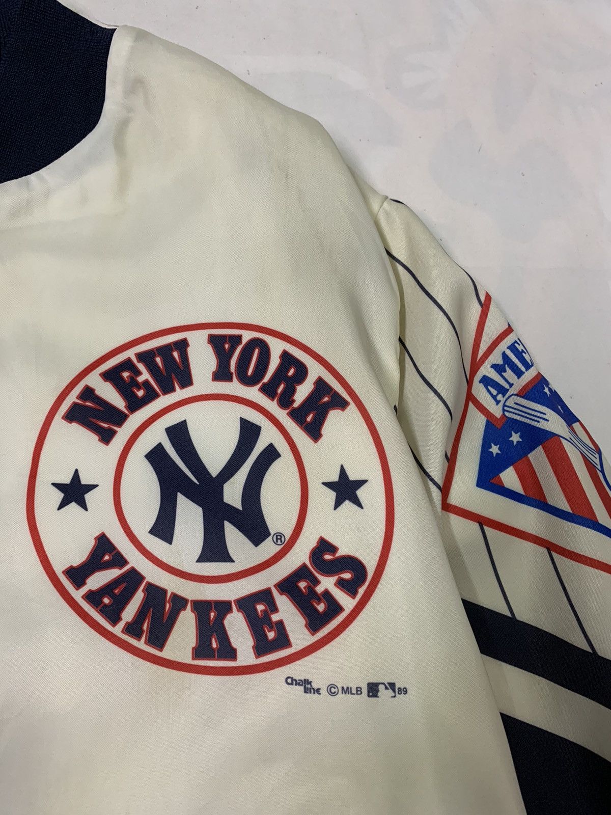 Chalk Line × MLB × New York Yankees 🔥RARE FANIMATION NY YANKEES CHALK LINE BOMBERS JACKET Size US M / EU 48-50 / 2 - 7 Thumbnail