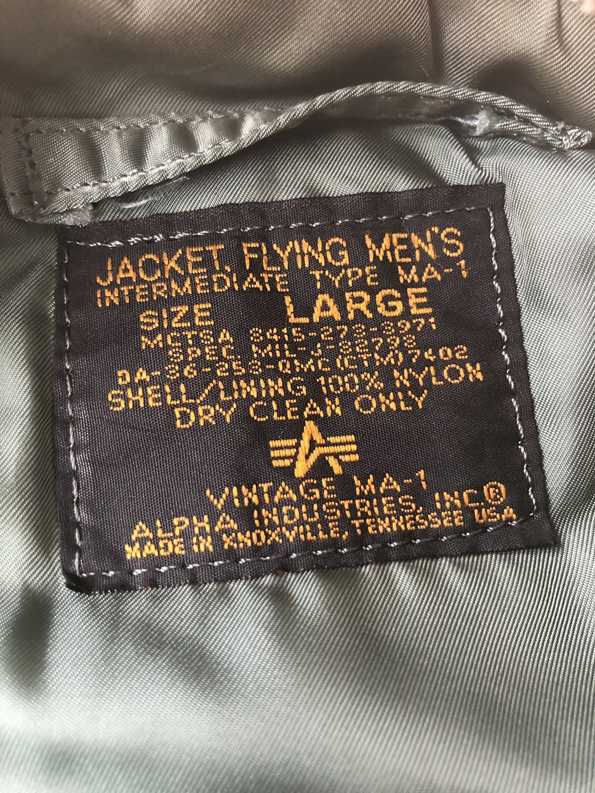 Alpha Industries Vtg USAF Alpha Ind. Distressed MA-1 Flight Jacket Size US L / EU 52-54 / 3 - 14 Thumbnail