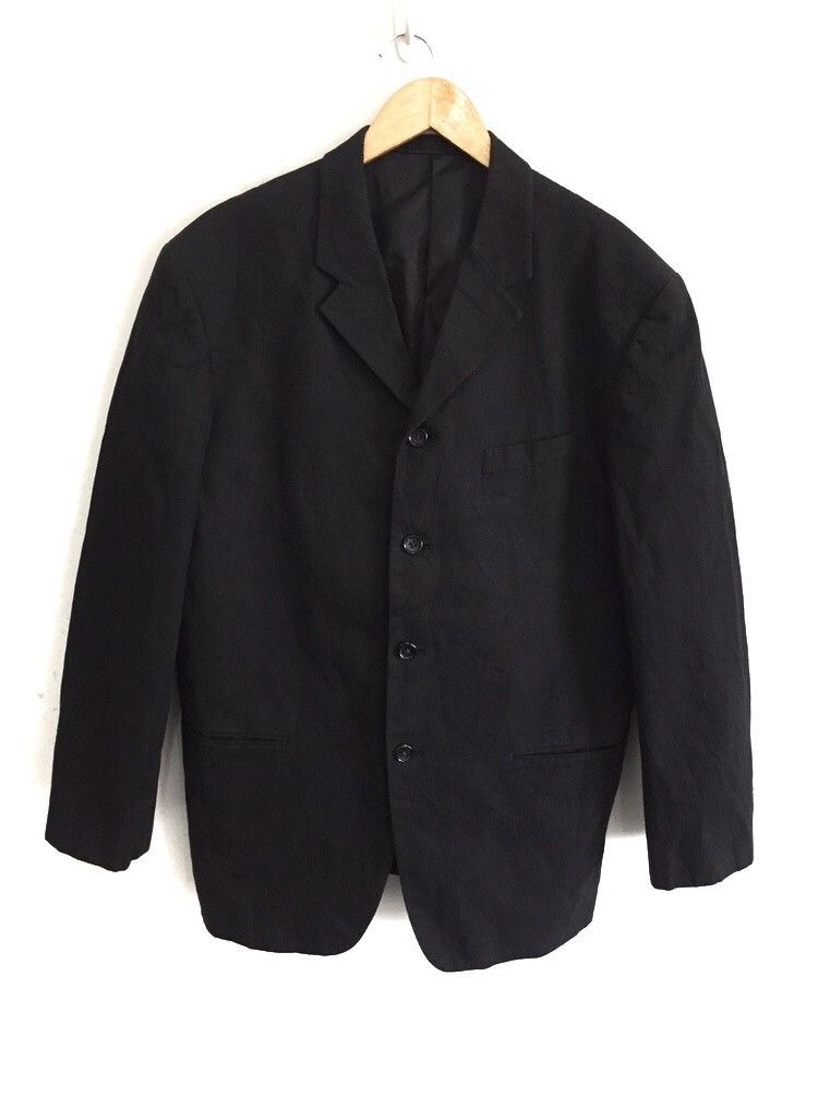 Yohji Yamamoto Yohji Yamamoto Pleated Minimal OS Overcoat/Jacket Size US M / EU 48-50 / 2 - 1 Thumbnail