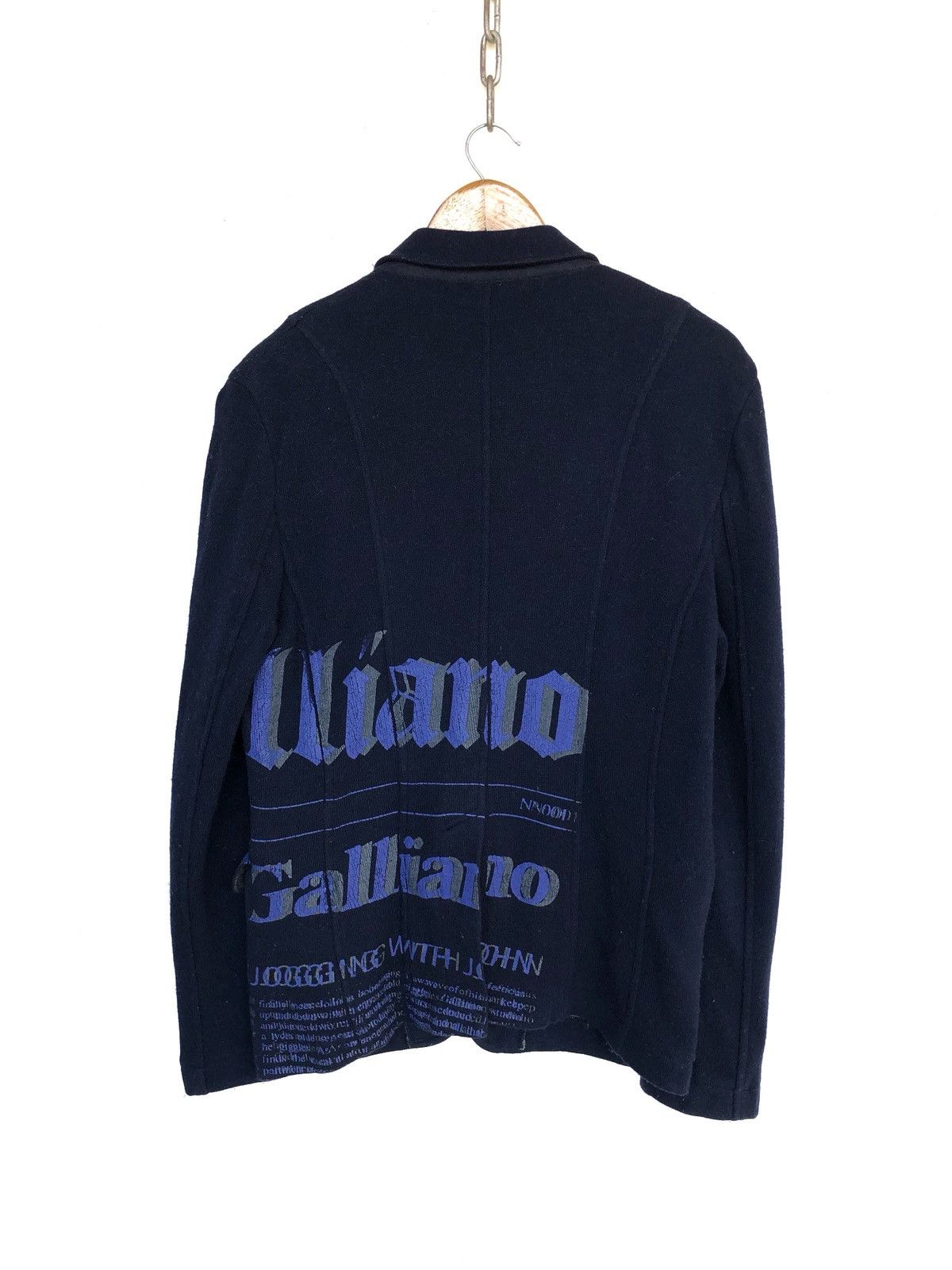 John Galliano ARCHIVE🔥Galliano Anarchy Poem Button Runway Jacket Size US S / EU 44-46 / 1 - 2 Thumbnail