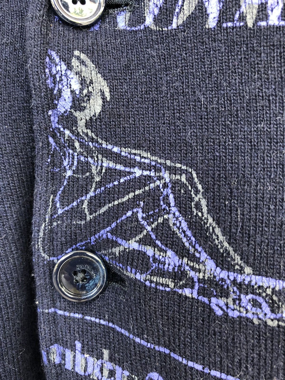 John Galliano ARCHIVE🔥Galliano Anarchy Poem Button Runway Jacket Size US S / EU 44-46 / 1 - 6 Thumbnail