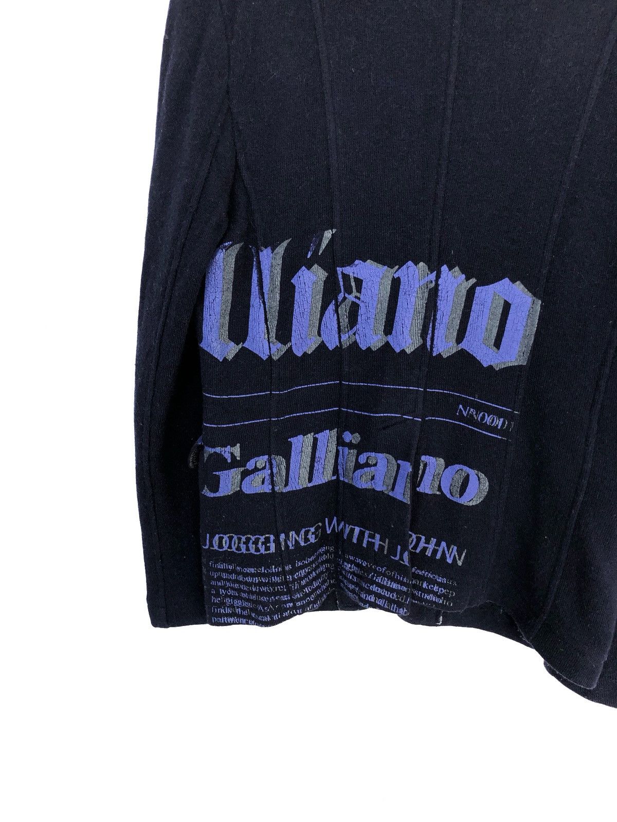 John Galliano ARCHIVE🔥Galliano Anarchy Poem Button Runway Jacket Size US S / EU 44-46 / 1 - 7 Thumbnail