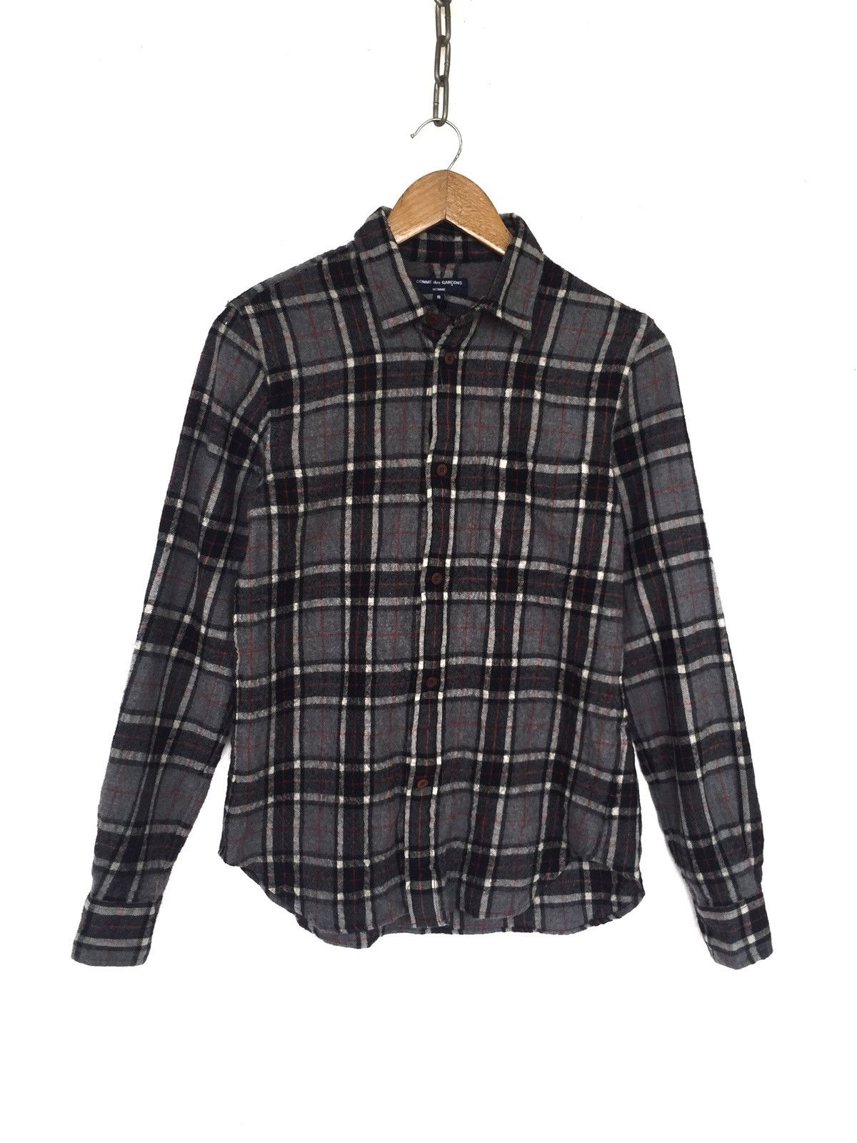 Comme des Garcons AW13 Comme des Garçons Homme Plaid Flannel Shirt Size US S / EU 44-46 / 1 - 2 Thumbnail