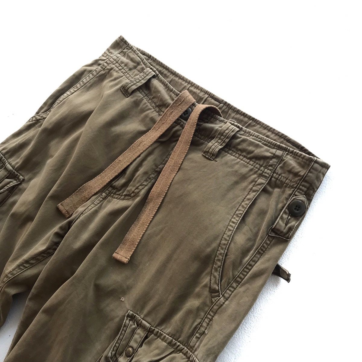 Japanese Brand BACK NUMBER Military Multipockets Drawstring Trouser Size US 32 / EU 48 - 3 Thumbnail
