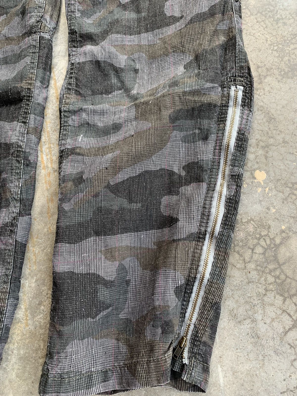 Japanese Brand × NANO universe MadeinJapan Nano Universe Camo Bottom Zip Linen Pant Size US 31 - 3 Thumbnail