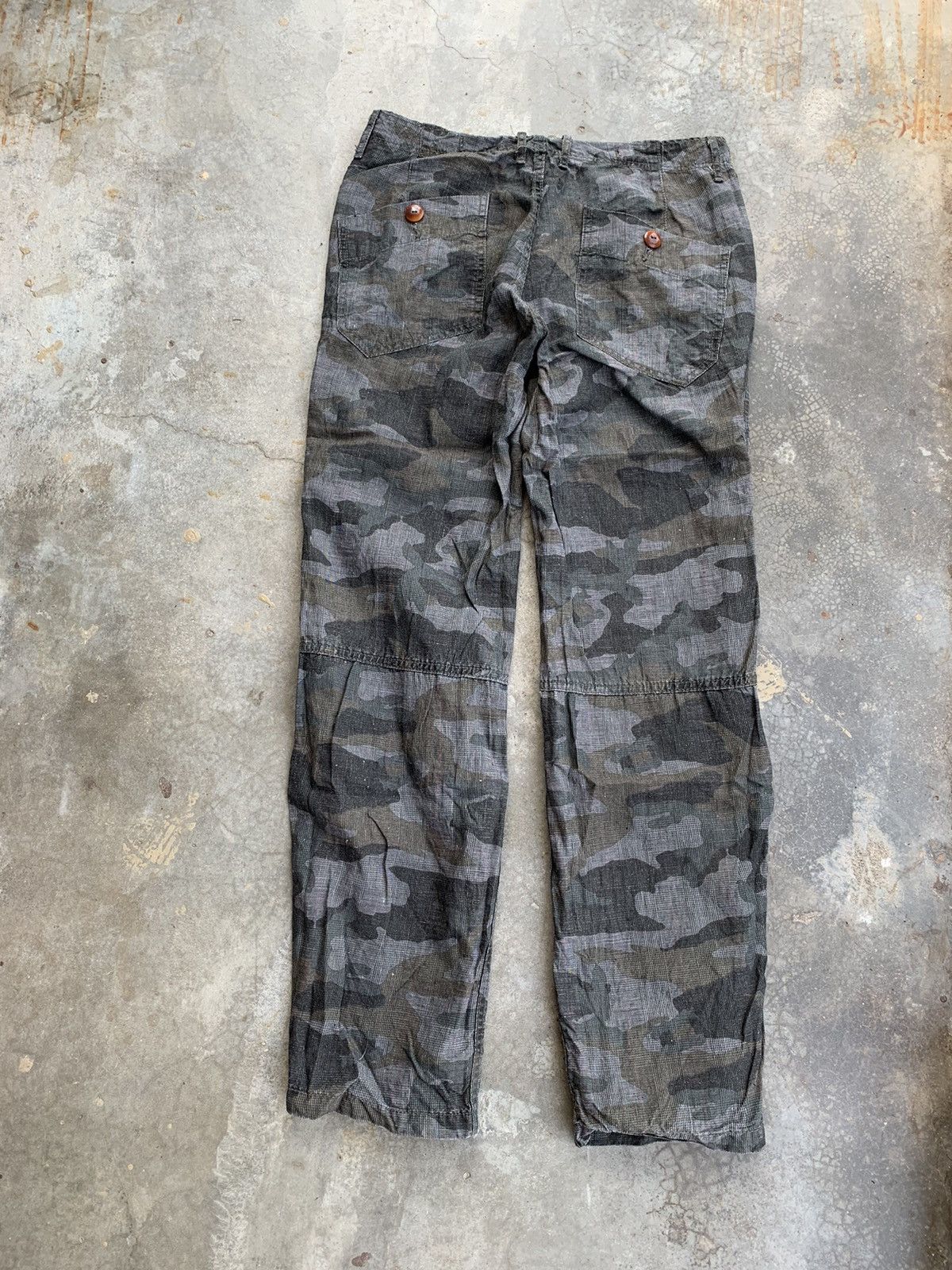 Japanese Brand × NANO universe MadeinJapan Nano Universe Camo Bottom Zip Linen Pant Size US 31 - 2 Thumbnail