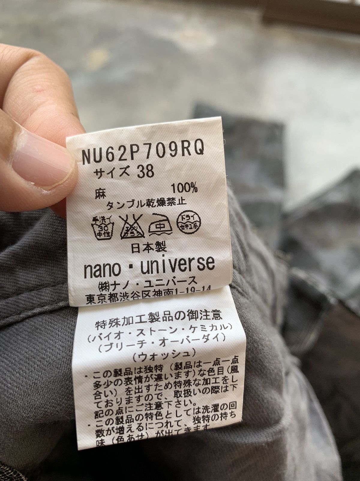 Japanese Brand × NANO universe MadeinJapan Nano Universe Camo Bottom Zip Linen Pant Size US 31 - 7 Thumbnail