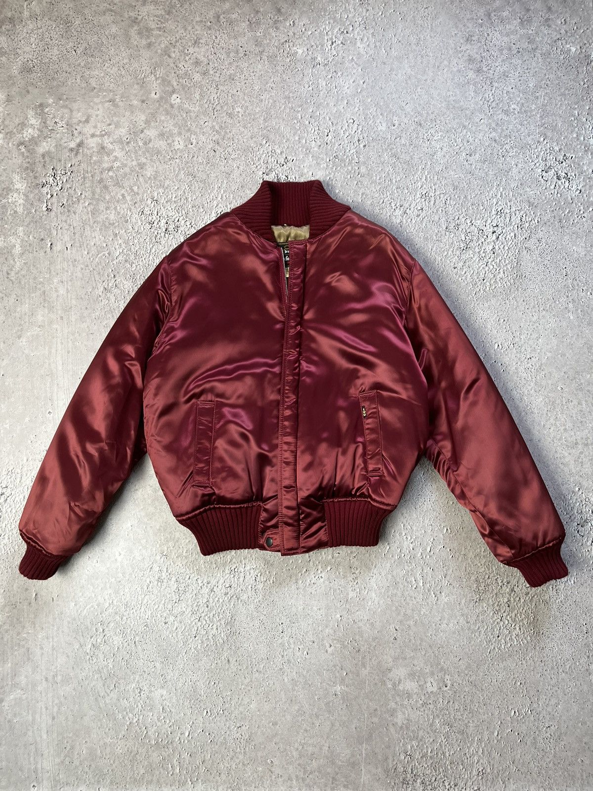 Vintage Vintage Satin Bomber Jacket MA-1 Hype Avant-grade | Grailed