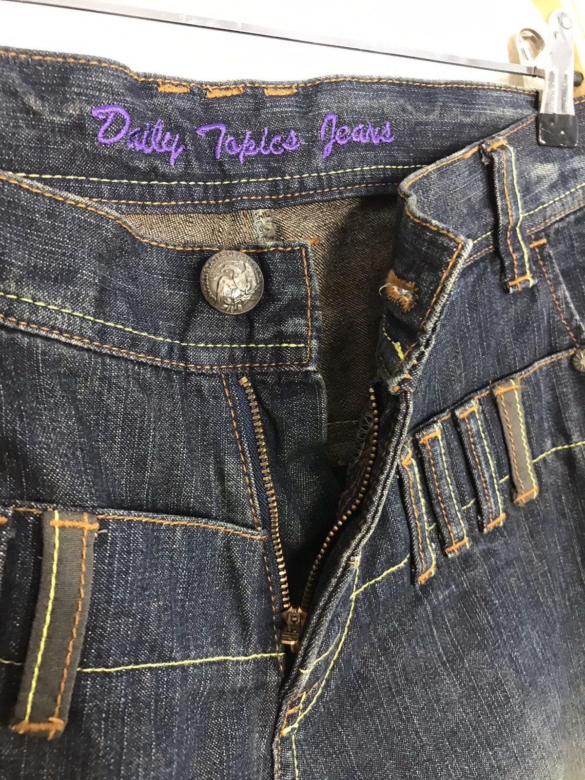 Japanese Brand × Vintage Vintage Japanese Brand Back Side Skull Pocket Jeans Style Size US 32 / EU 48 - 9 Thumbnail