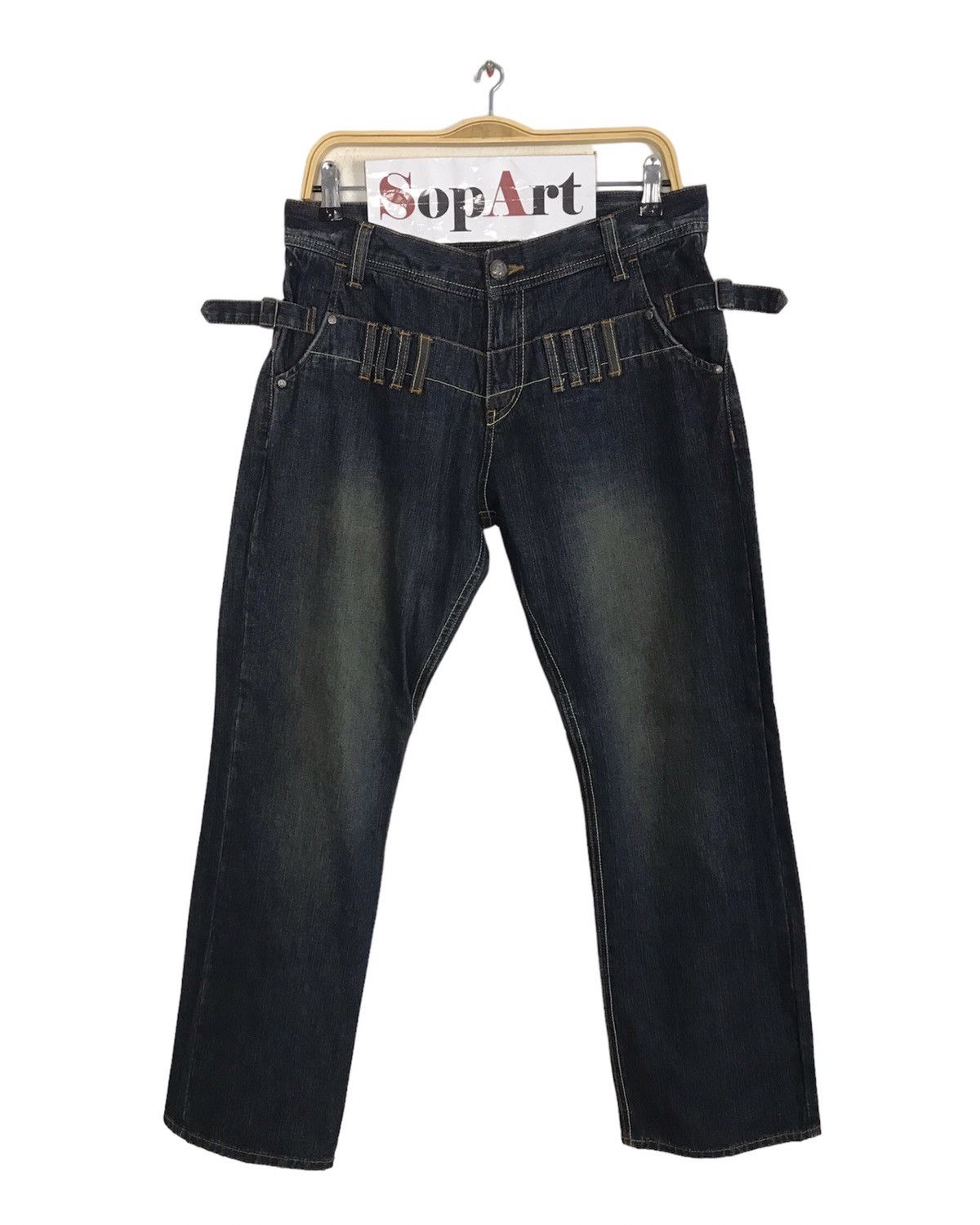 Japanese Brand × Vintage Vintage Japanese Brand Back Side Skull Pocket Jeans Style Size US 32 / EU 48 - 1 Thumbnail