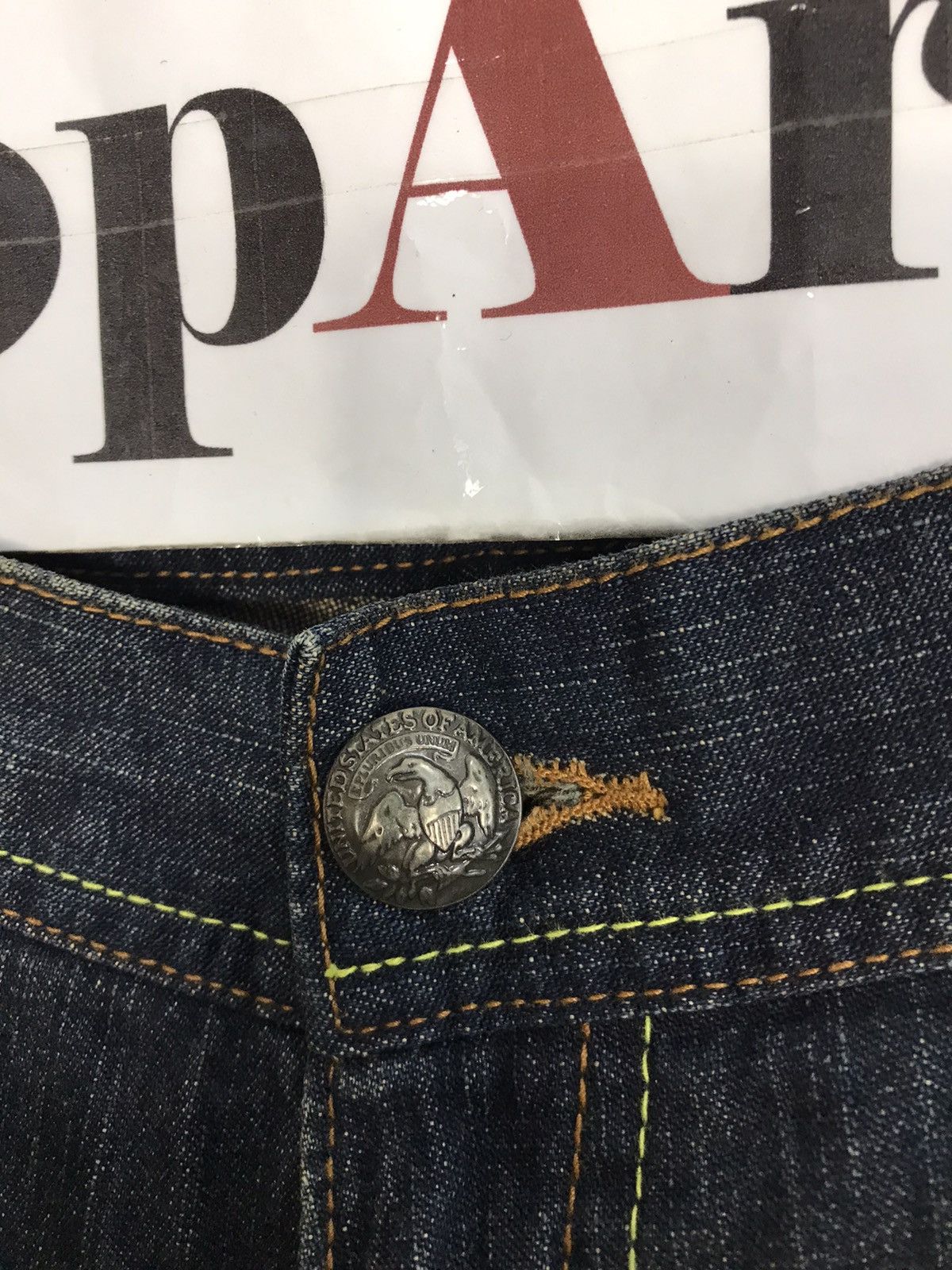 Japanese Brand × Vintage Vintage Japanese Brand Back Side Skull Pocket Jeans Style Size US 32 / EU 48 - 7 Thumbnail