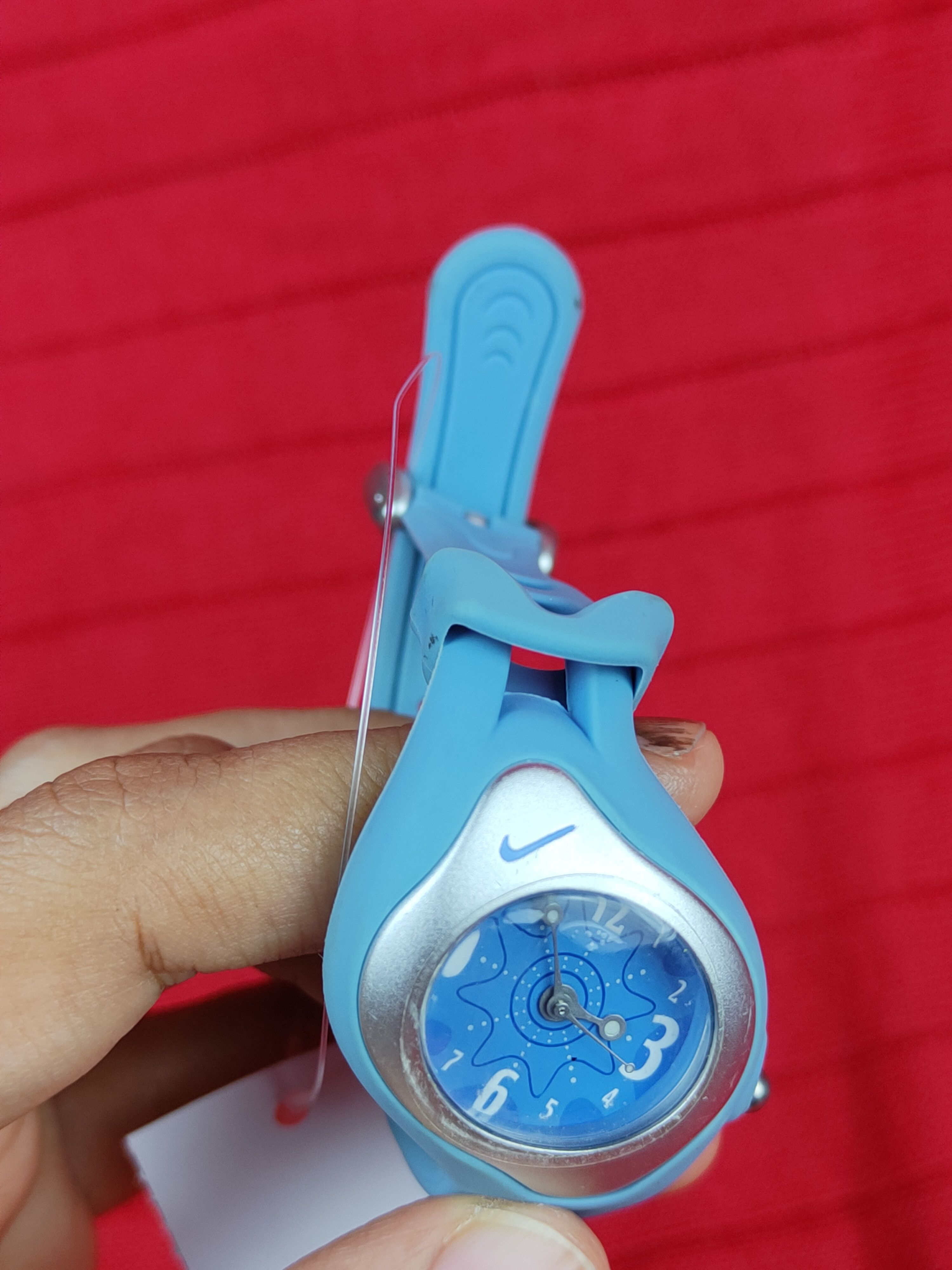 Nike DL Y2K Nike light blue Analog Vintage Sports Watch #J020s Size ONE SIZE - 5 Thumbnail