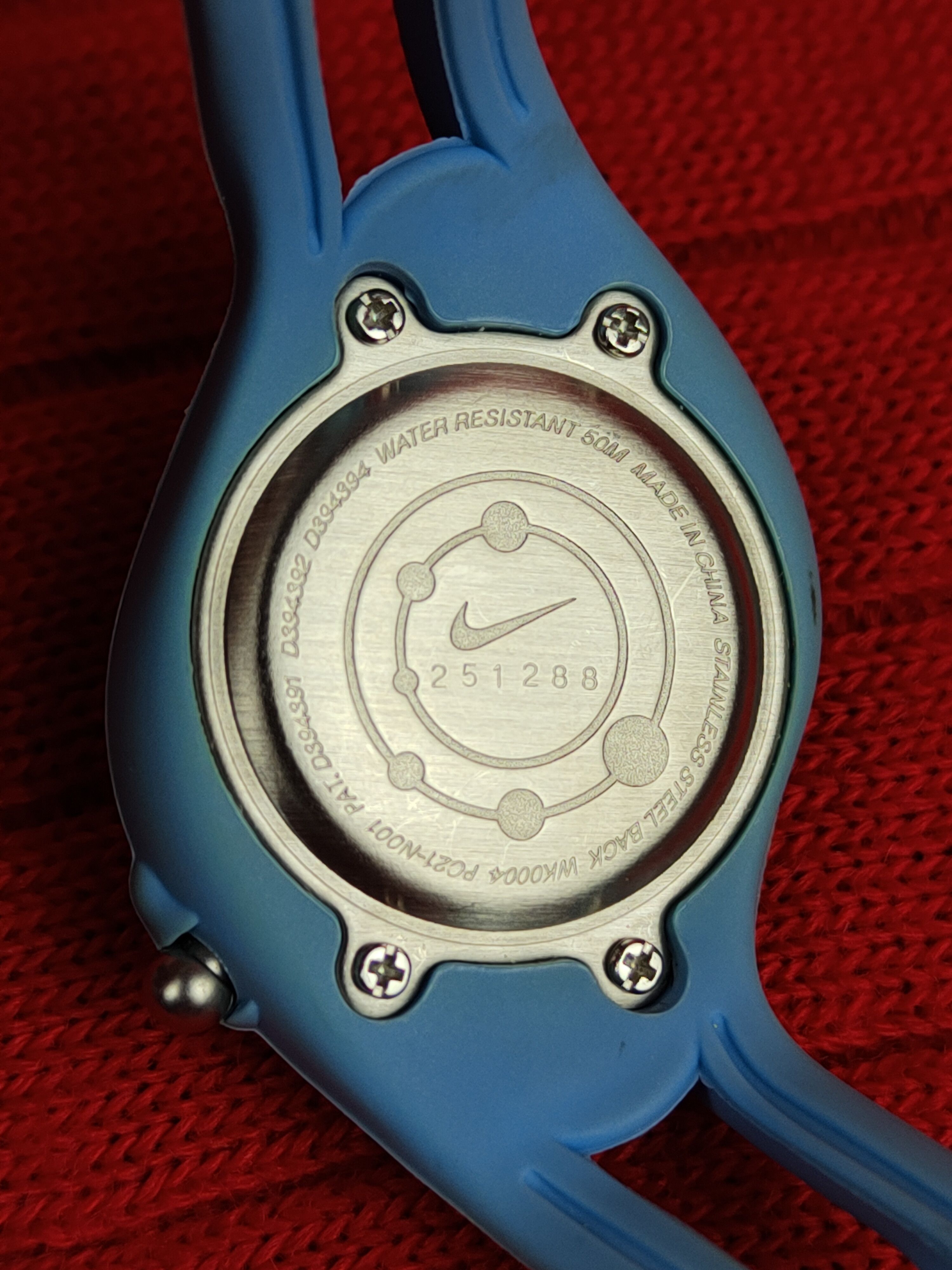 Nike DL Y2K Nike light blue Analog Vintage Sports Watch #J020s Size ONE SIZE - 12 Thumbnail