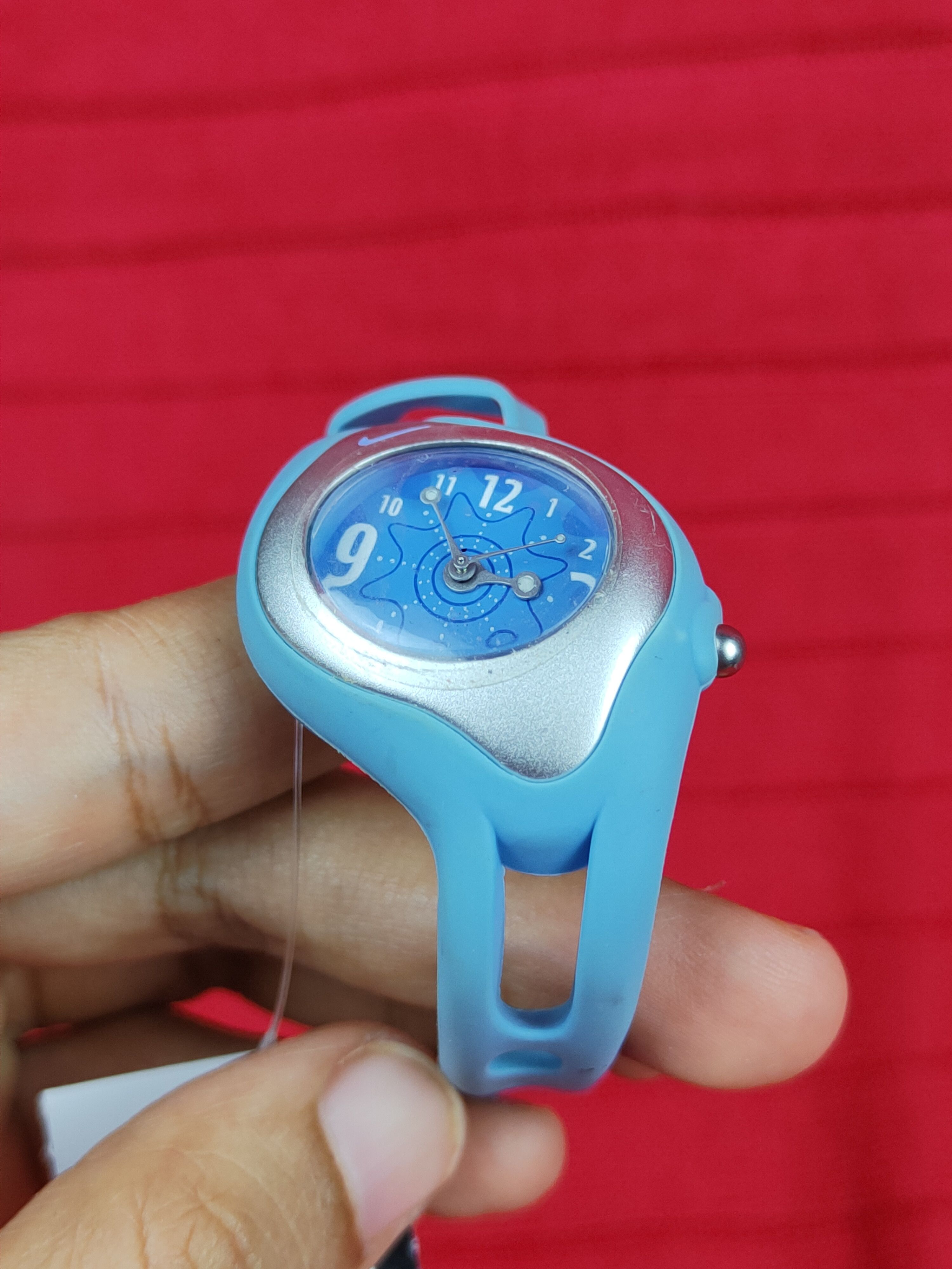Nike DL Y2K Nike light blue Analog Vintage Sports Watch #J020s Size ONE SIZE - 2 Thumbnail