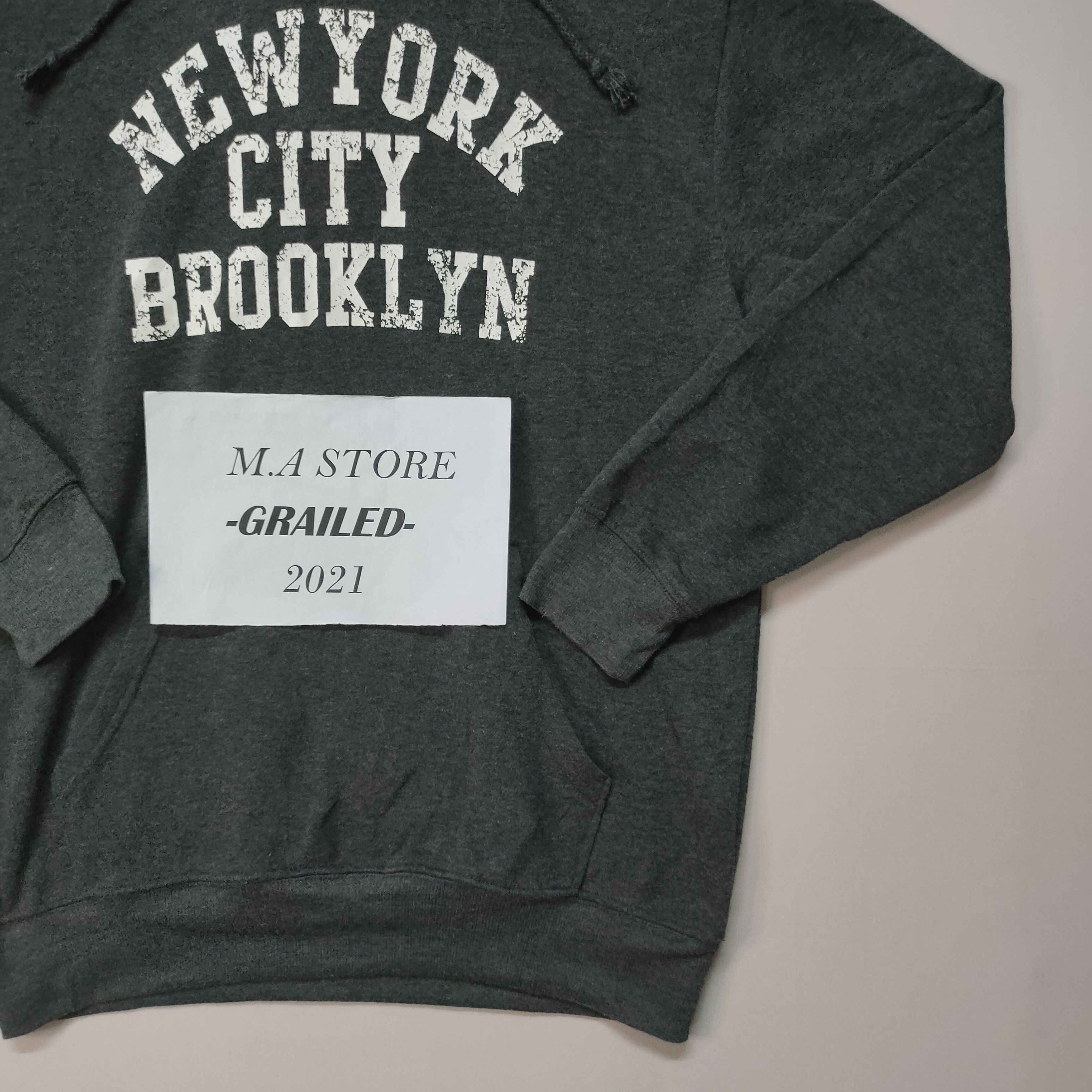 Vintage Barcedos N.Y City Brooklyn Hoodie Sweatshirt Size US L / EU 52-54 / 3 - 9 Thumbnail