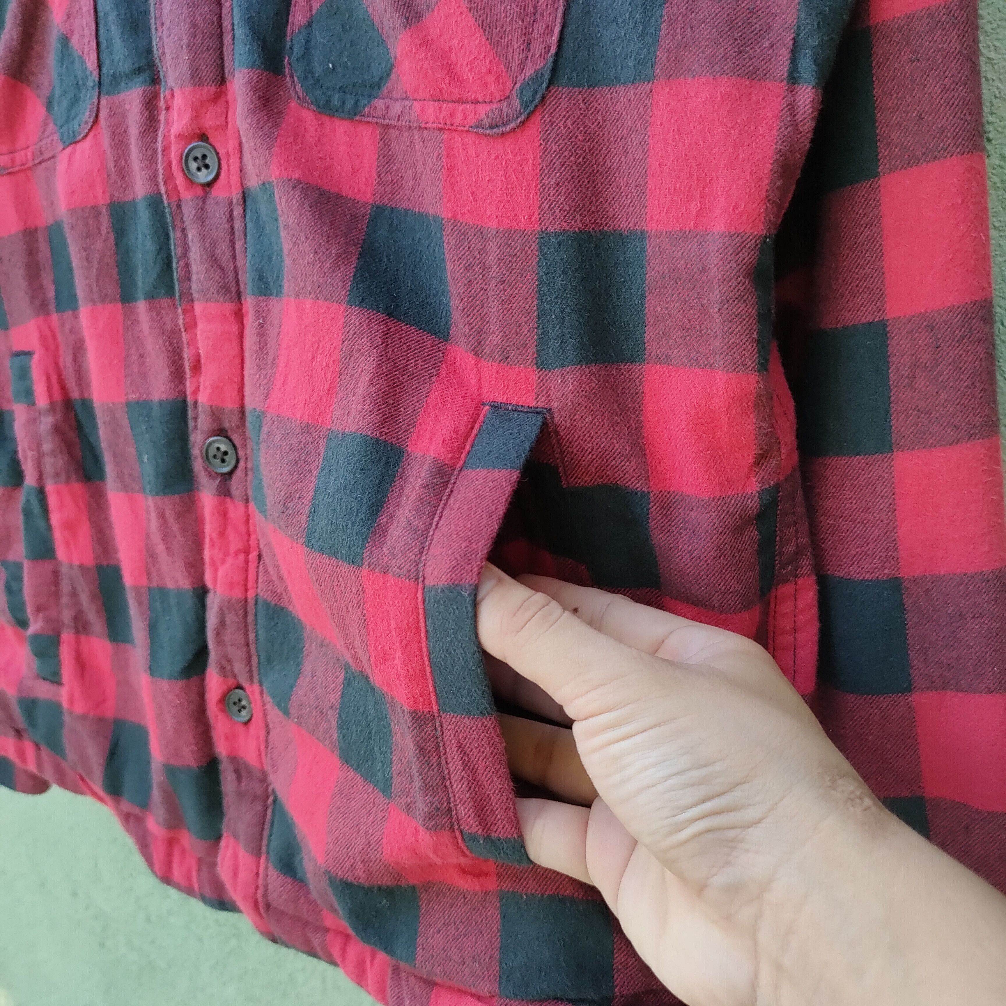 Japanese Brand Japanese Cheeckred Sherpa Fleece Inside Button Up Shirt Size US M / EU 48-50 / 2 - 6 Thumbnail