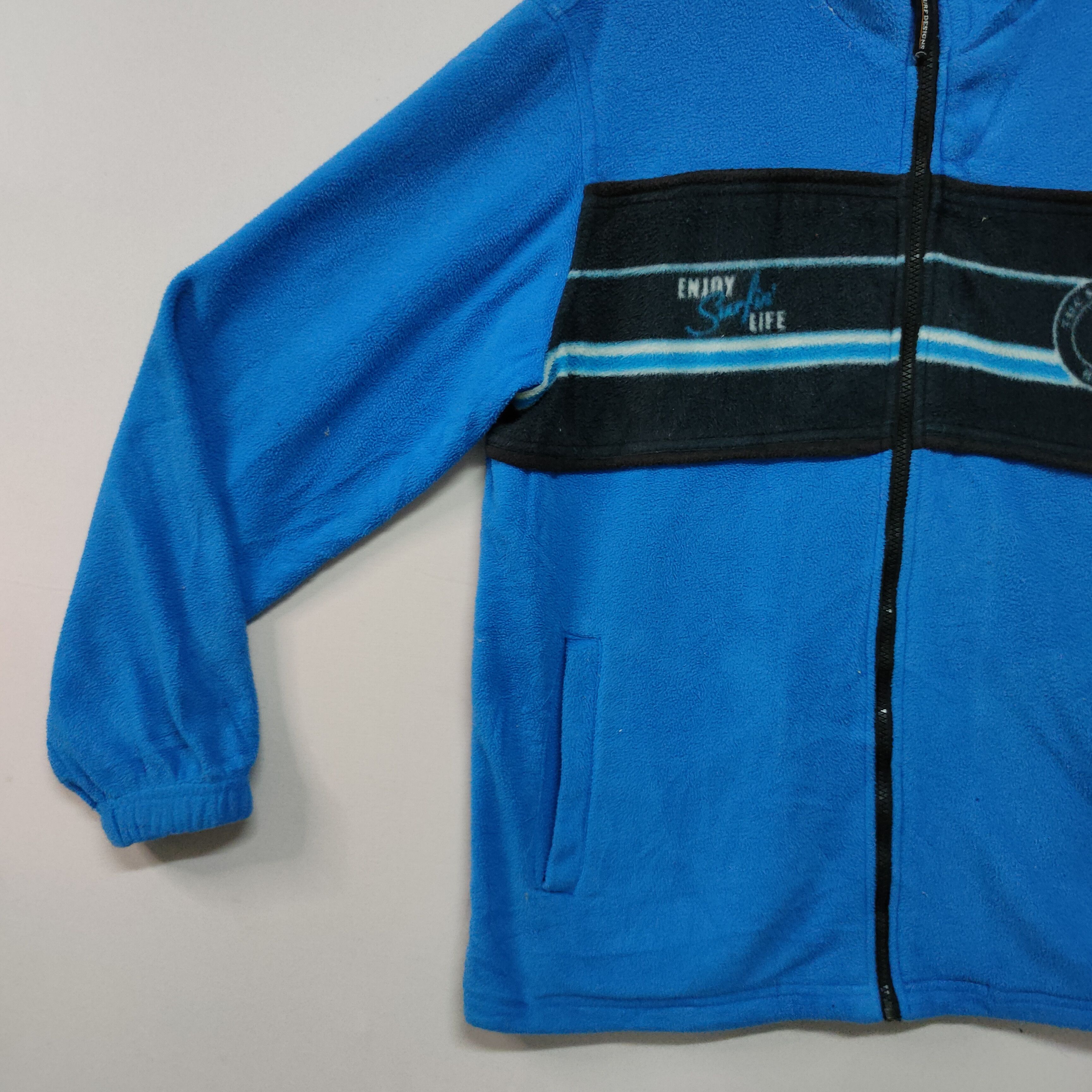 Aran Sweater Market VINTAGE T&C SURF DESIGNS ZIPPPER UPS FLEECE SWEATER Size US XL / EU 56 / 4 - 3 Thumbnail