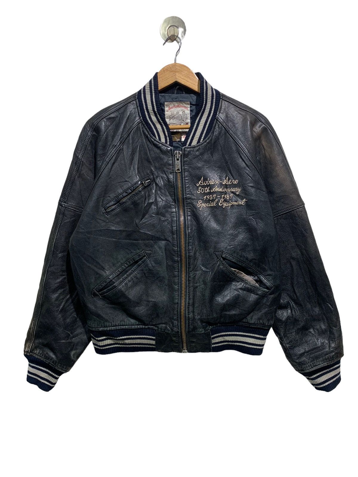 Avirex 🔥AVIREX CHAMPS GENUINE LEATHER VARSITY JACKETS Size US S / EU 44-46 / 1 - 4 Thumbnail