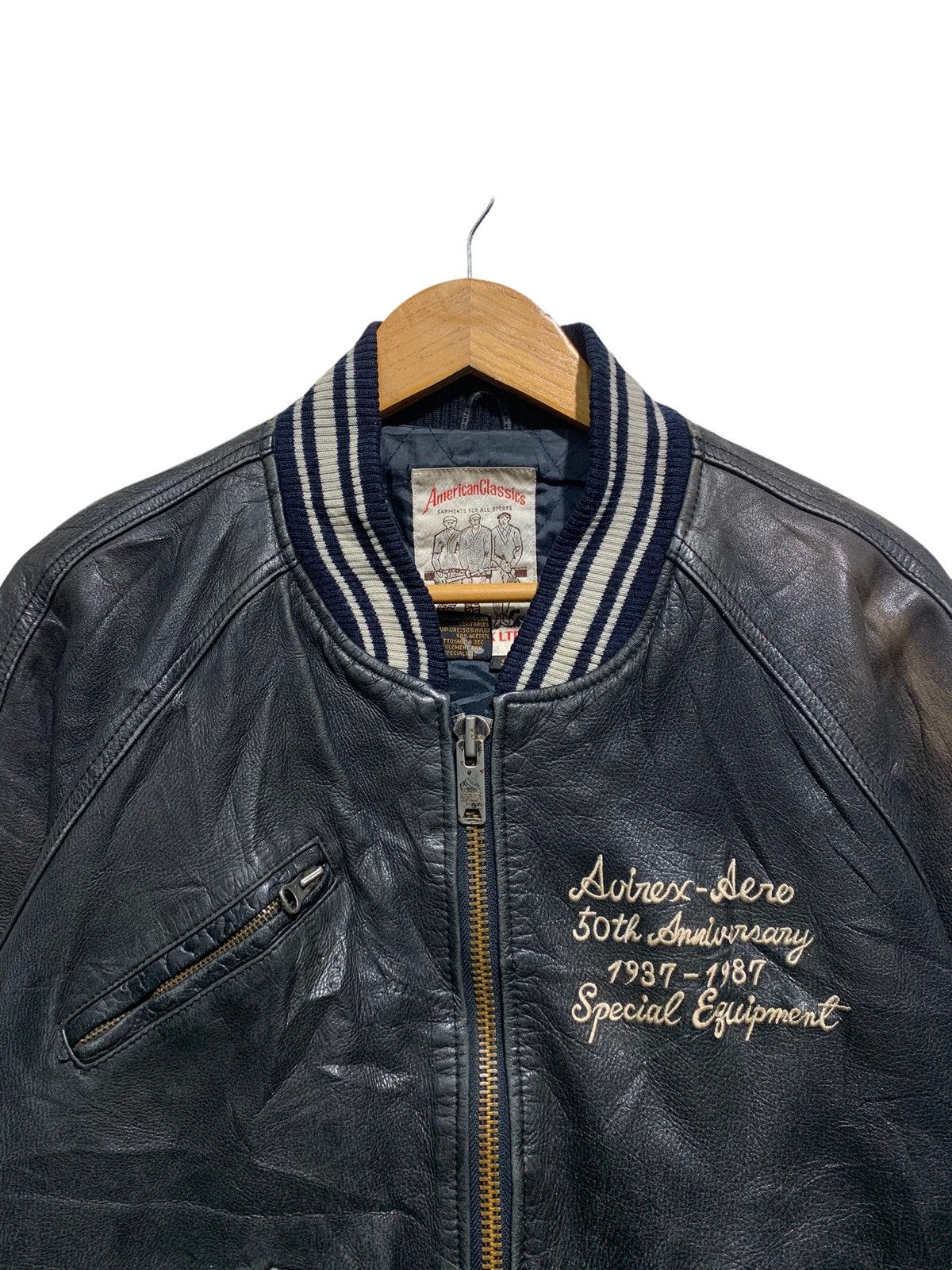 Avirex 🔥AVIREX CHAMPS GENUINE LEATHER VARSITY JACKETS Size US S / EU 44-46 / 1 - 7 Thumbnail