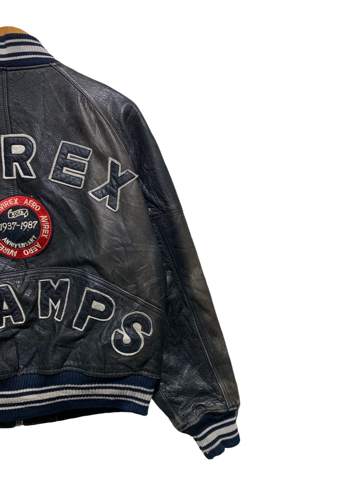 Avirex 🔥AVIREX CHAMPS GENUINE LEATHER VARSITY JACKETS Size US S / EU 44-46 / 1 - 3 Thumbnail