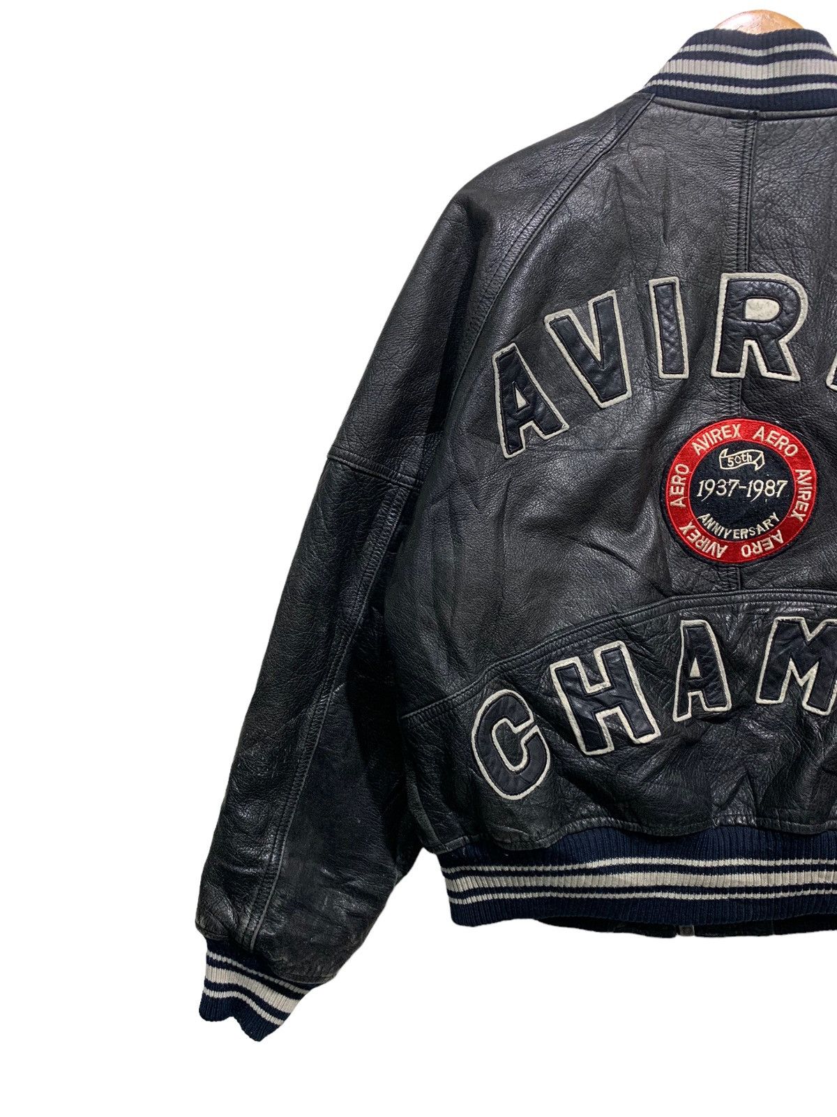 Avirex 🔥AVIREX CHAMPS GENUINE LEATHER VARSITY JACKETS Size US S / EU 44-46 / 1 - 2 Thumbnail