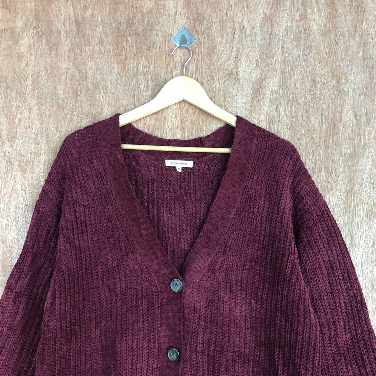 Global Work DL Global Work Red Cardigan #c905 Size US M / EU 48-50 / 2 - 2 Thumbnail
