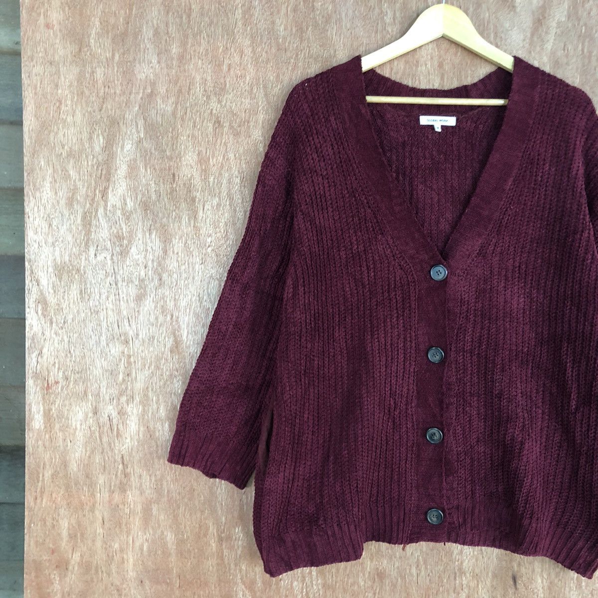 Global Work DL Global Work Red Cardigan #c905 Size US M / EU 48-50 / 2 - 7 Thumbnail