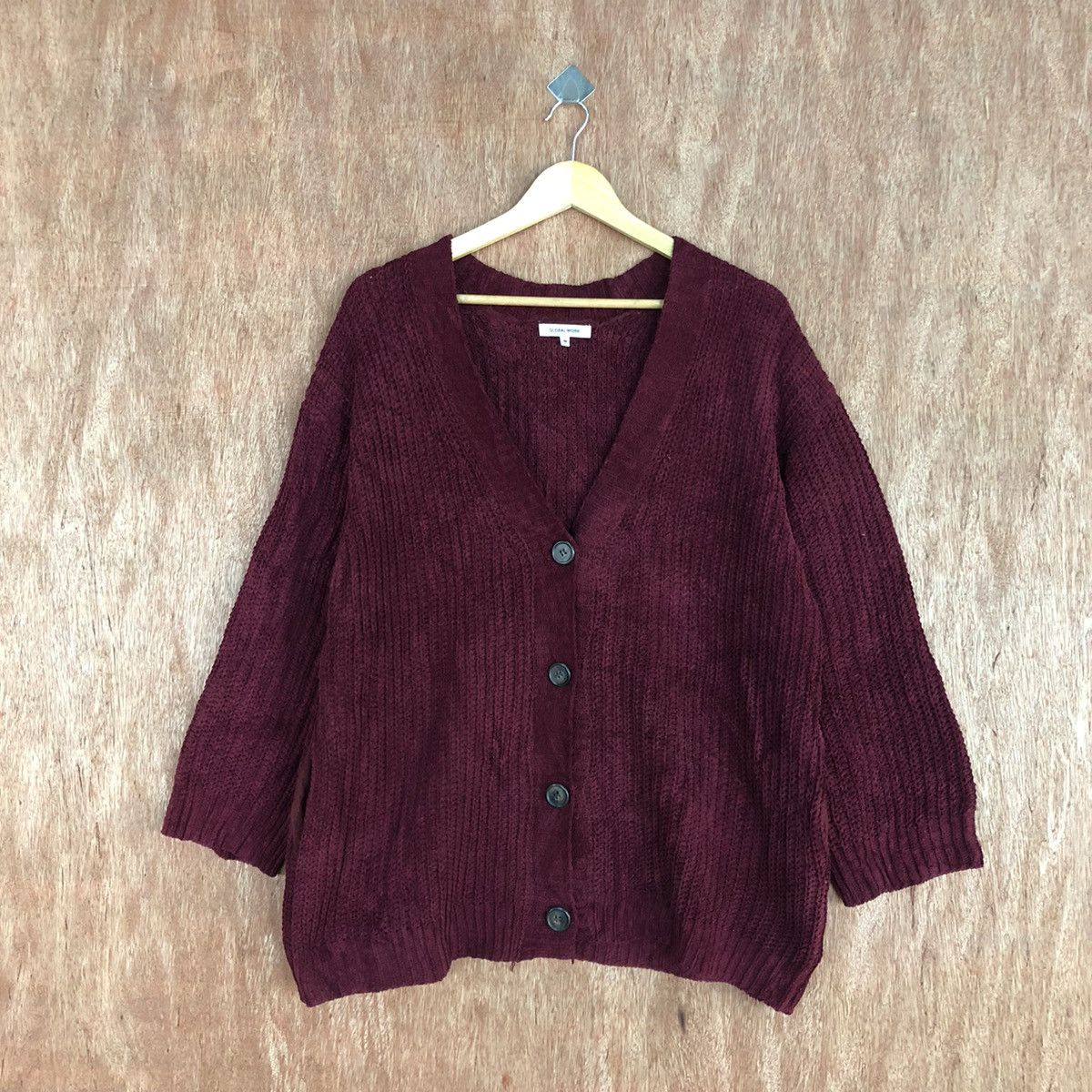 Global Work DL Global Work Red Cardigan #c905 Size US M / EU 48-50 / 2 - 1 Thumbnail