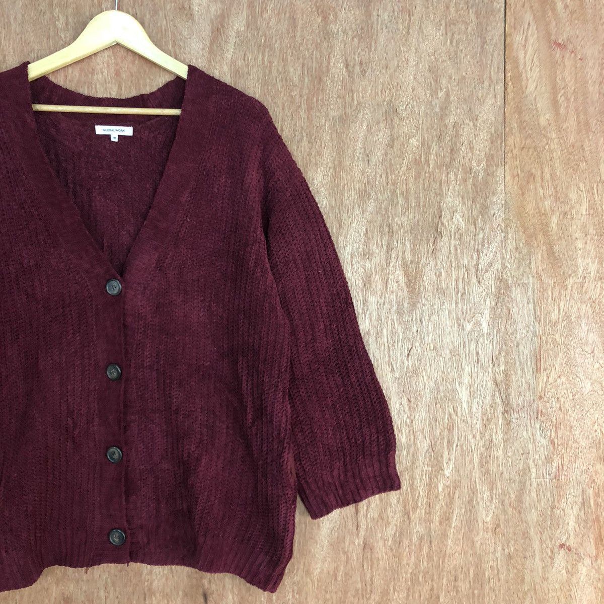 Global Work DL Global Work Red Cardigan #c905 Size US M / EU 48-50 / 2 - 5 Thumbnail
