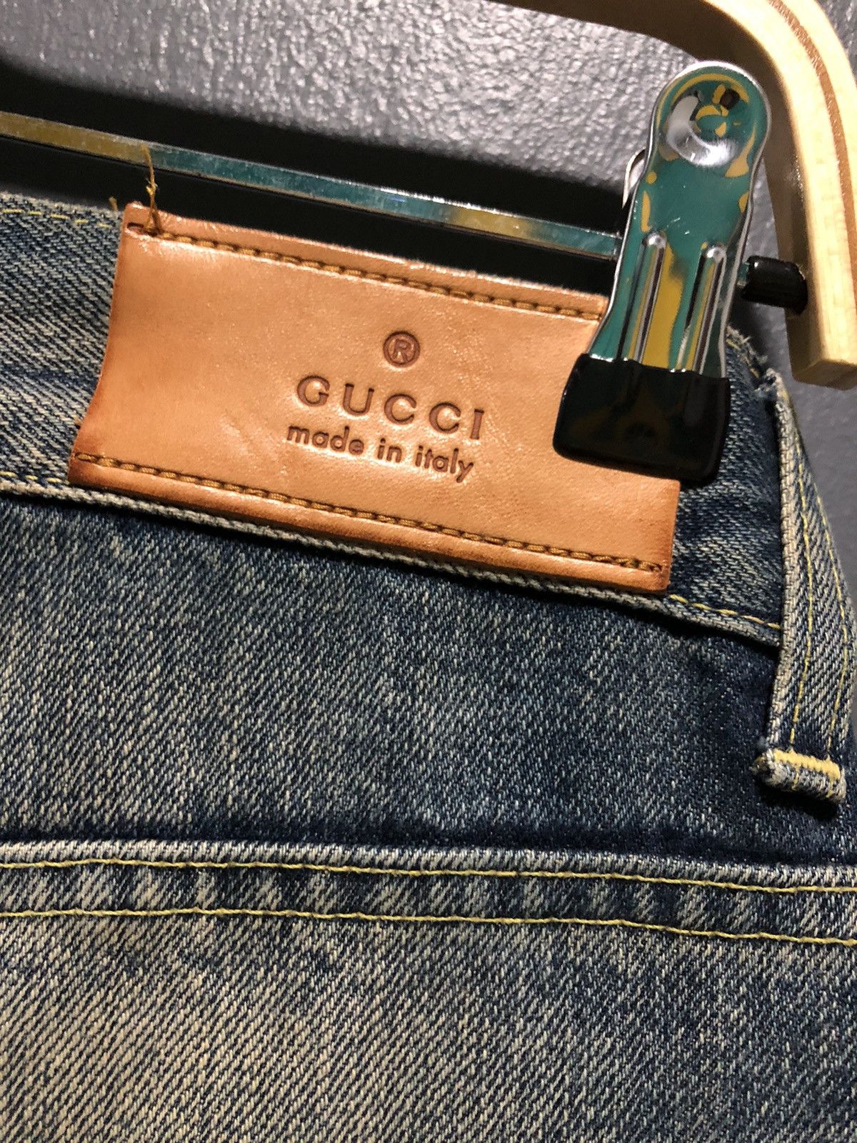 Gucci HOT🔥GUCCI SELVEDGE FLARE DENIM MADE IN ITALY 🇮🇹 Size US 30 / EU 46 - 6 Thumbnail