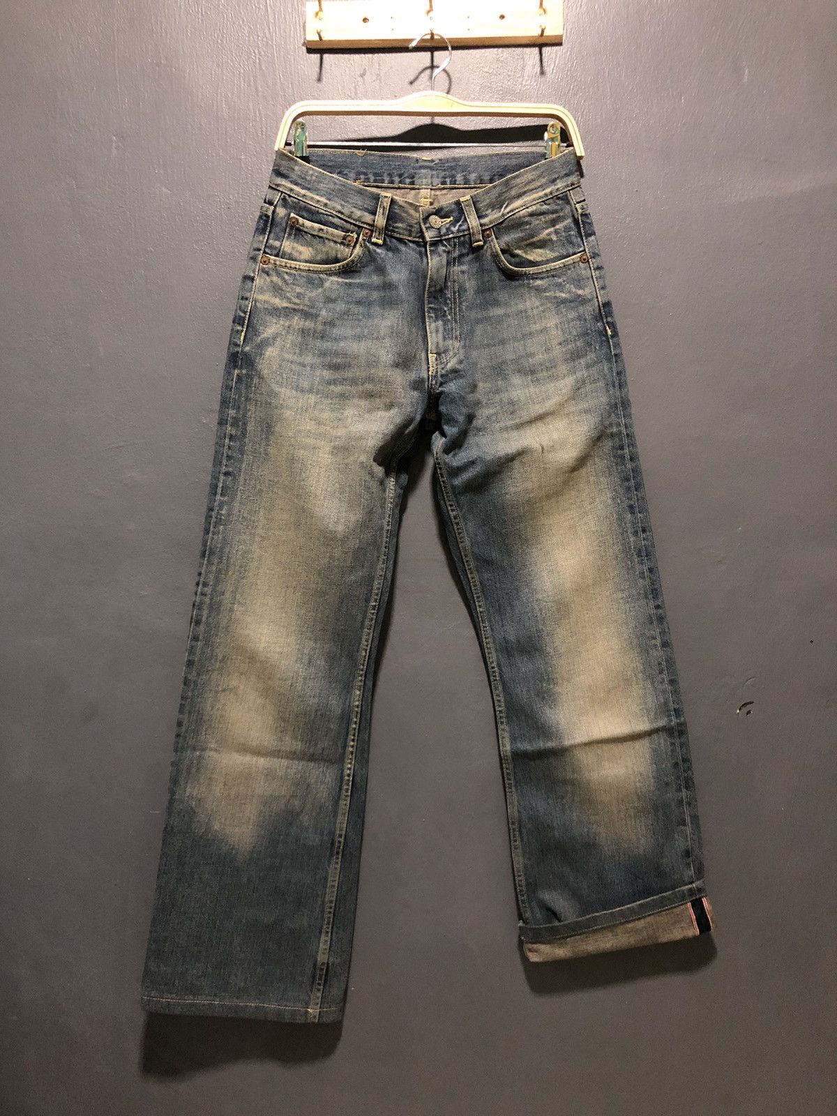 Image of Vintage Gucci Selvedge Flare Denim Made In Italy in Blue, Men's (Size 30)