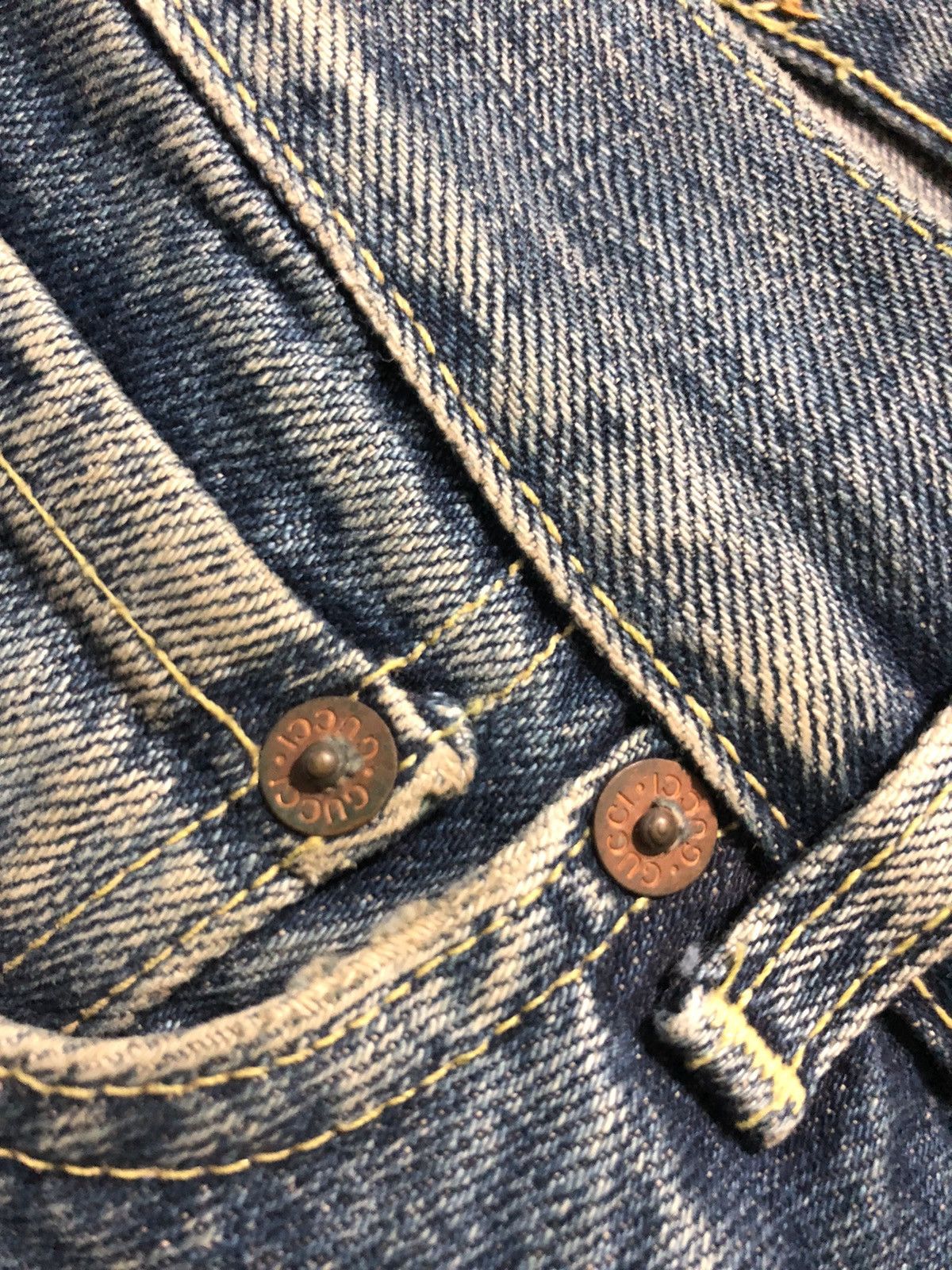 Gucci HOT🔥GUCCI SELVEDGE FLARE DENIM MADE IN ITALY 🇮🇹 Size US 30 / EU 46 - 7 Thumbnail