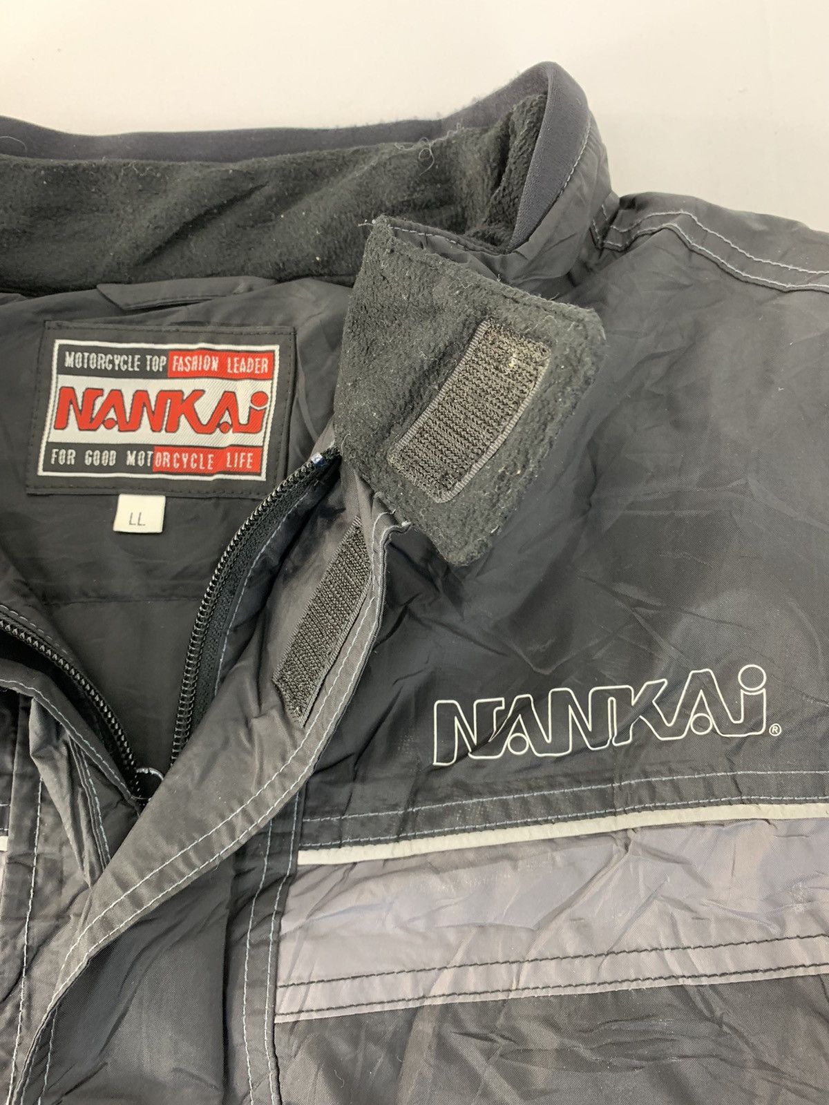 Japanese Brand Nankai Jacket Biker Riding Motorcycle Zip Velcro Style Size US L / EU 52-54 / 3 - 3 Thumbnail