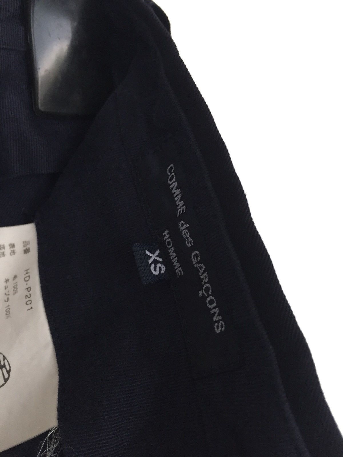 Comme des Garcons Homme FW09 Comme des Garcons Homme Black Minimal Gabardine Pants Size US 31 - 7 Thumbnail