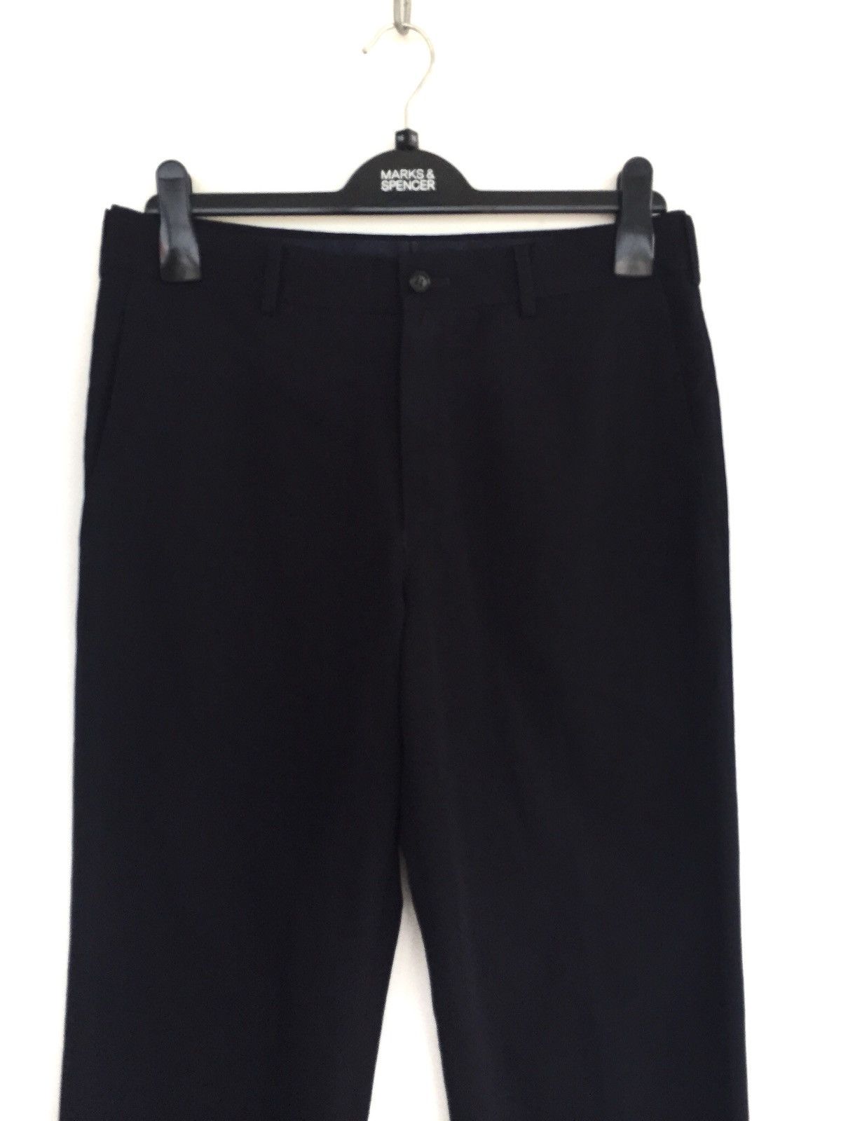 Comme des Garcons Homme FW09 Comme des Garcons Homme Black Minimal Gabardine Pants Size US 31 - 3 Thumbnail