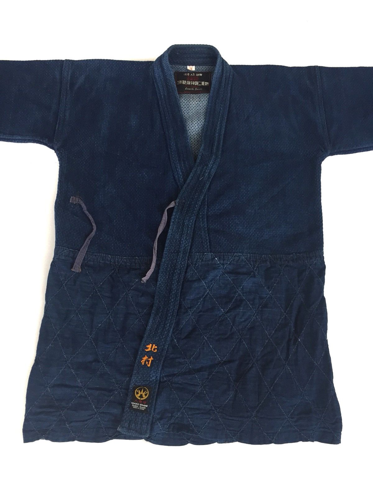 Indigo Sashiko Kendo Thick Strength Woven Samurai Jacket Size US L / EU 52-54 / 3 - 2 Thumbnail